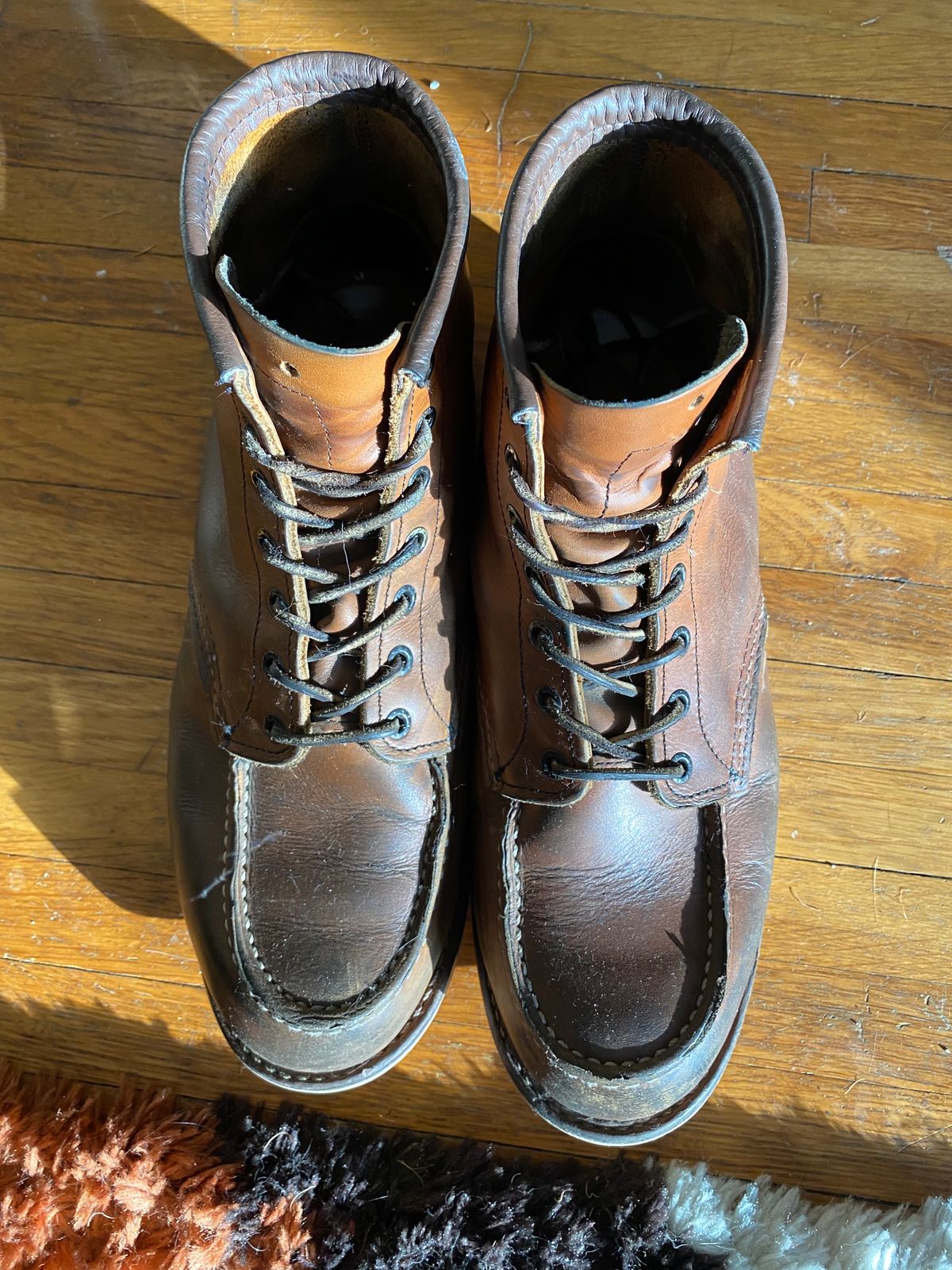 Photo by jslatt on January 4, 2023 of the Red Wing 6-Inch Classic Moc in S.B. Foot Oro Legacy.