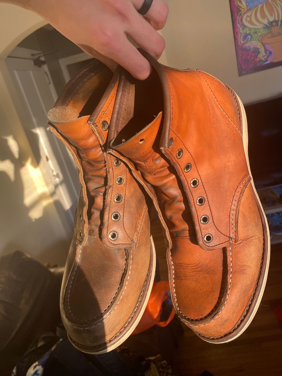 Photo by jslatt on February 3, 2023 of the Red Wing 6-Inch Classic Moc in S.B. Foot Oro Legacy.