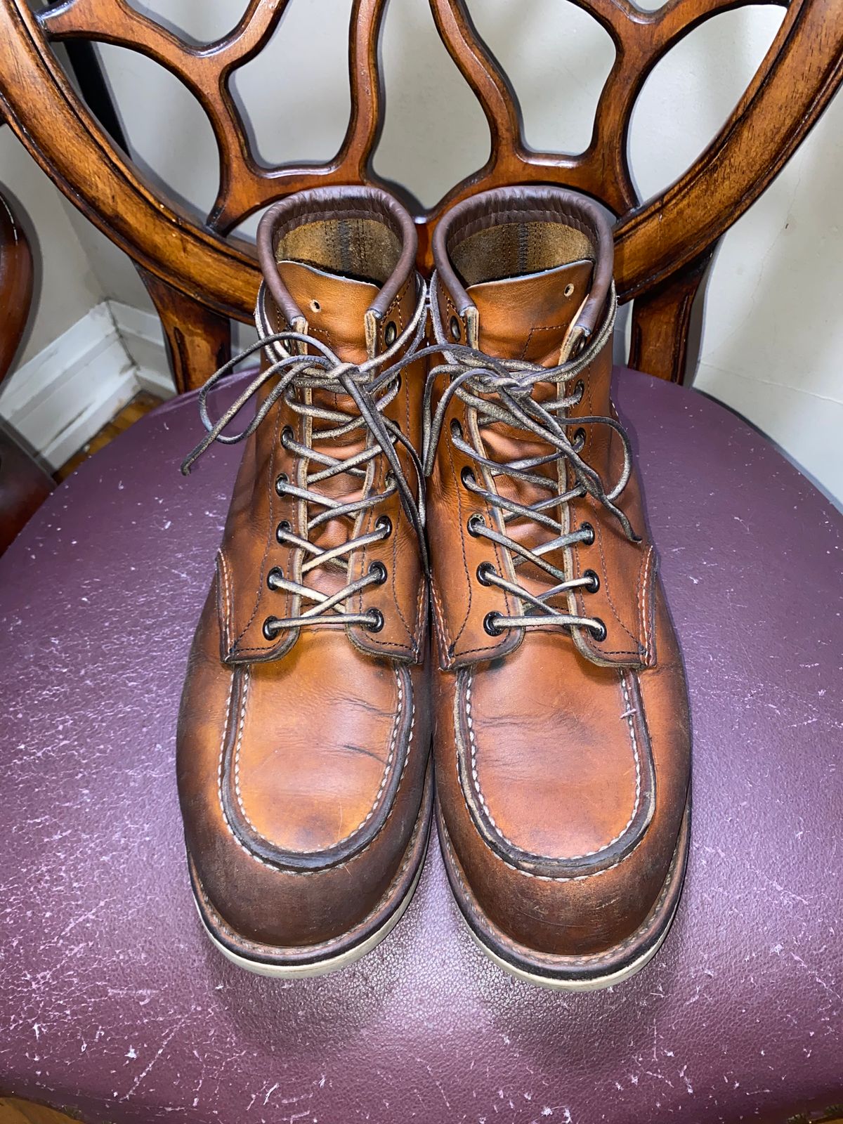 Photo by jslatt on February 3, 2023 of the Red Wing 6-Inch Classic Moc in S.B. Foot Oro Legacy.