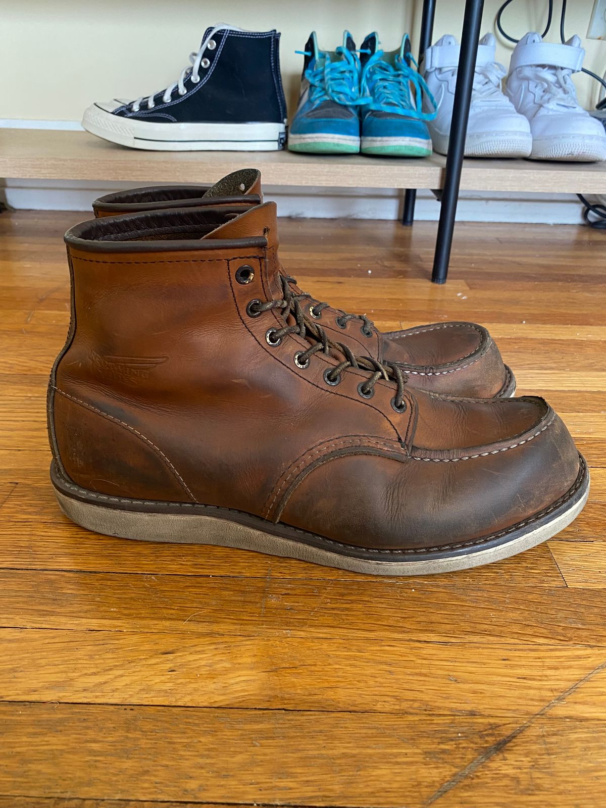 Photo by jslatt on March 6, 2023 of the Red Wing 6-Inch Classic Moc in S.B. Foot Oro Legacy.