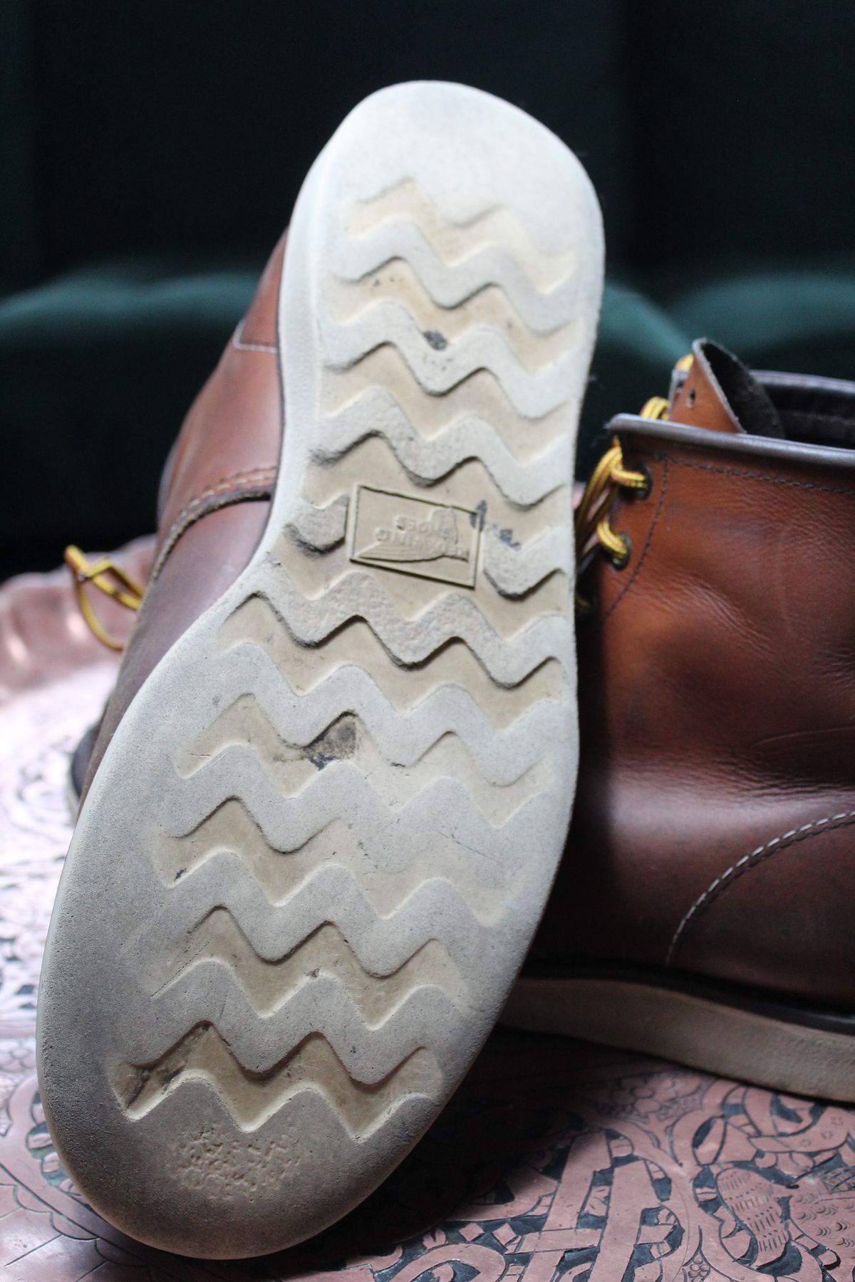 Photo by jslatt on April 5, 2023 of the Red Wing 6-Inch Classic Moc in S.B. Foot Oro Legacy.
