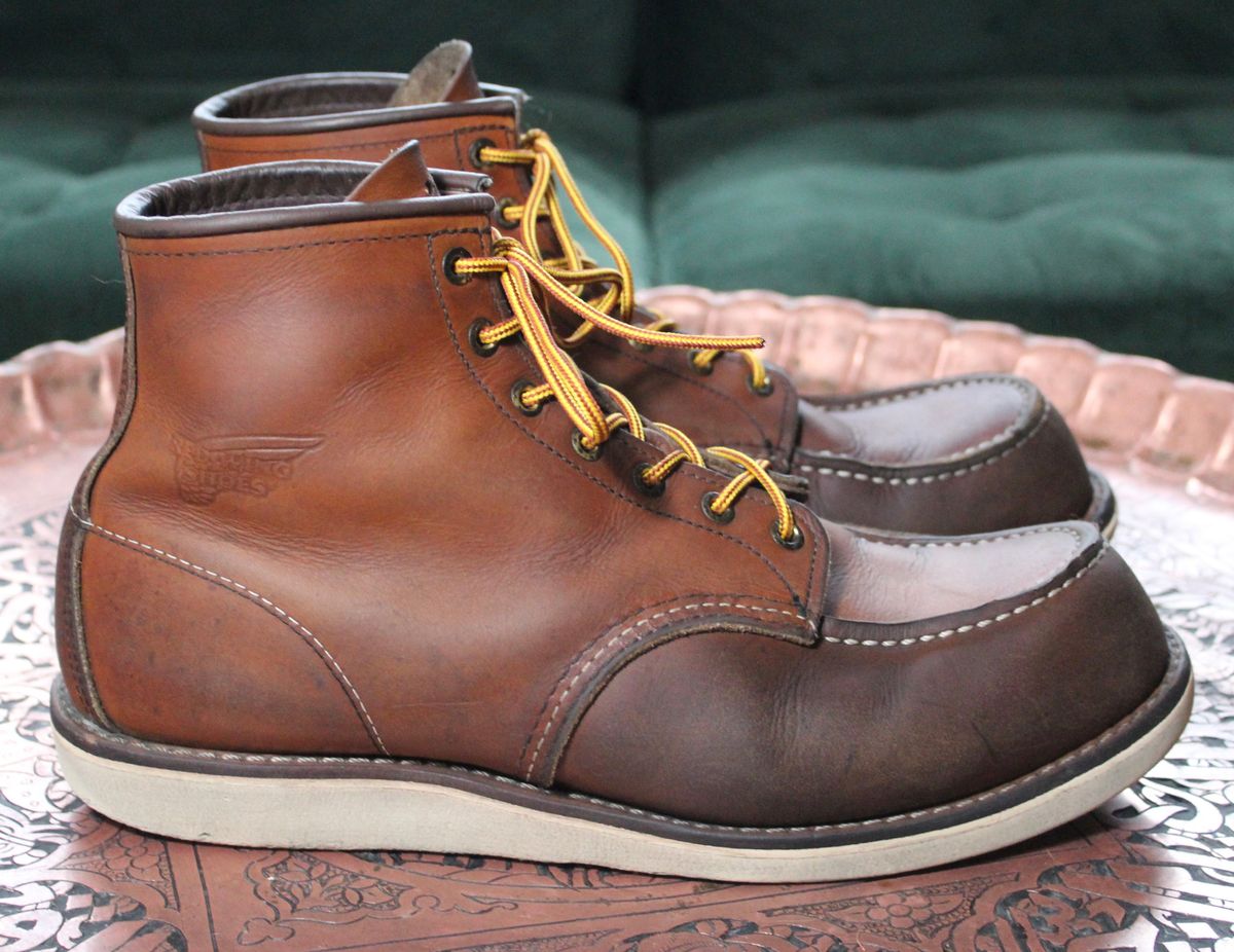Photo by jslatt on April 5, 2023 of the Red Wing 6-Inch Classic Moc in S.B. Foot Oro Legacy.