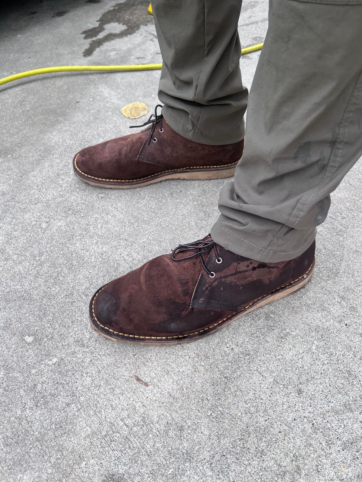 Photo by Snailchang on May 26, 2025 of the Red Wing Weekender Chukka in chocolate muleskinner.