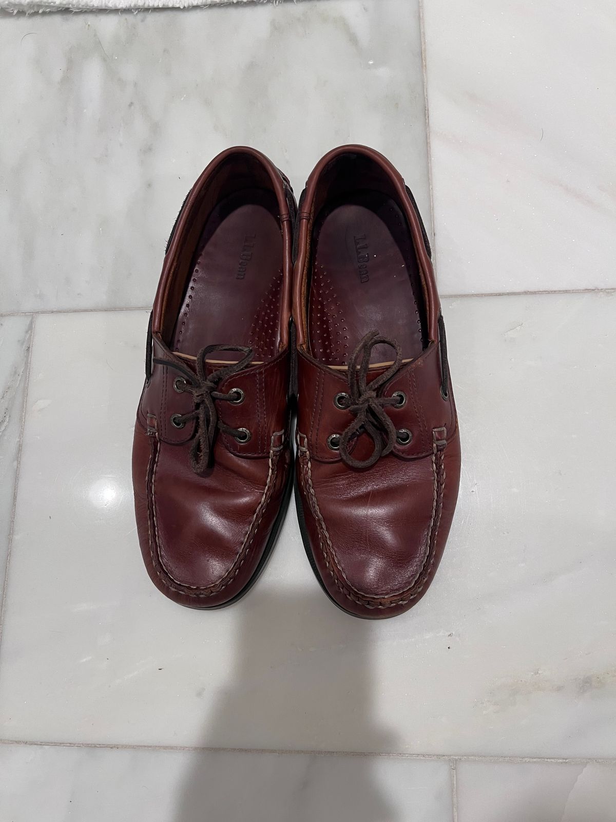 Photo by Snailchang on April 17, 2025 of the L.L.Bean Casco Bay Boat Shoe in Canyon Brown Leathwr.