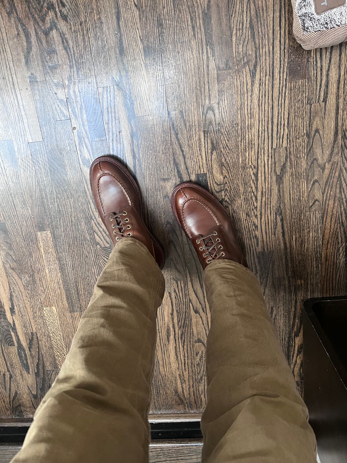 Photo by Snailchang on August 12, 2024 of the Grant Stone Ottawa Boot in Horween Crimson Chromexcel.