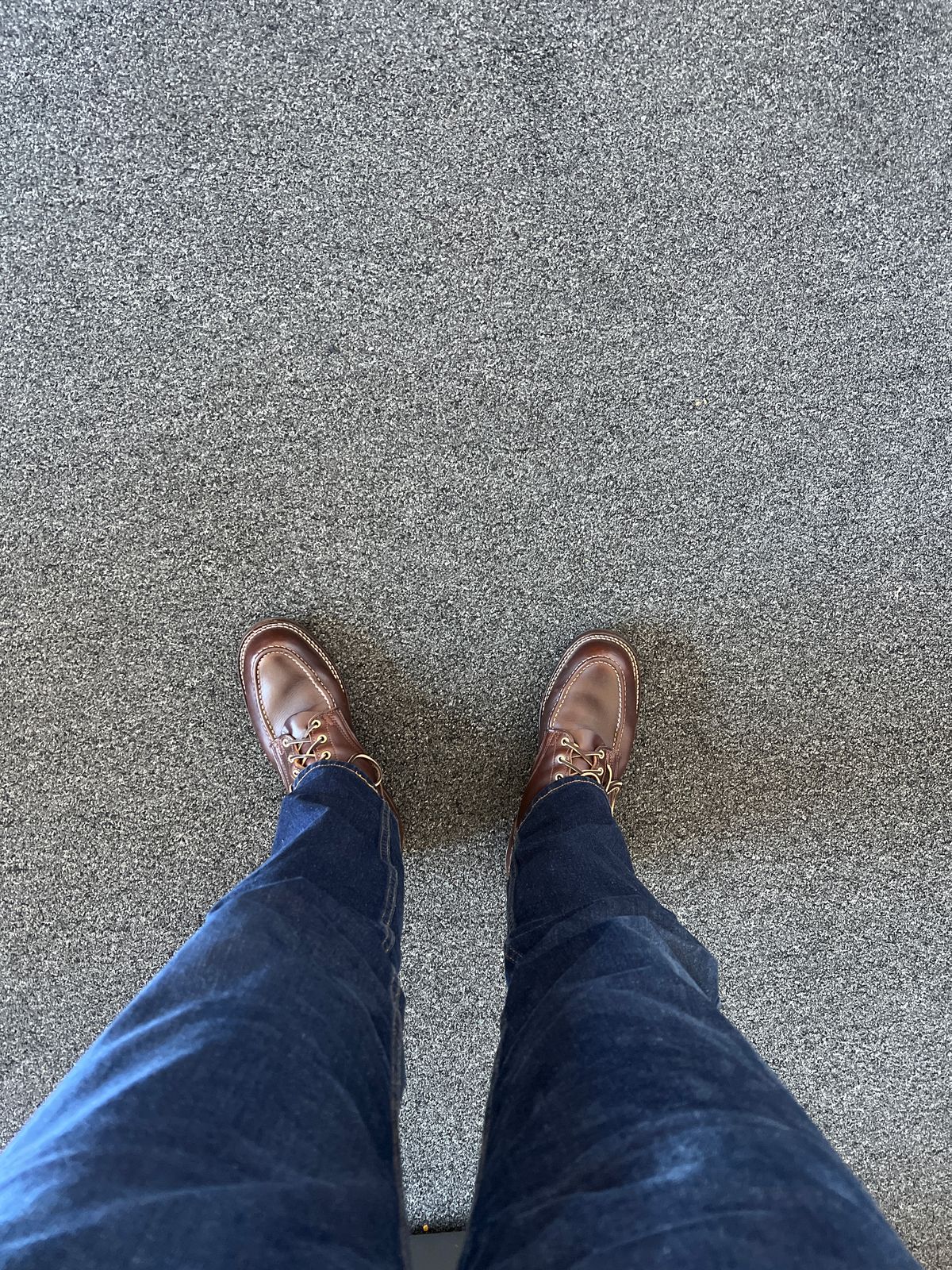 Photo by Snailchang on September 7, 2024 of the Nicks Moc Toe in Horween Brown Chromexcel.