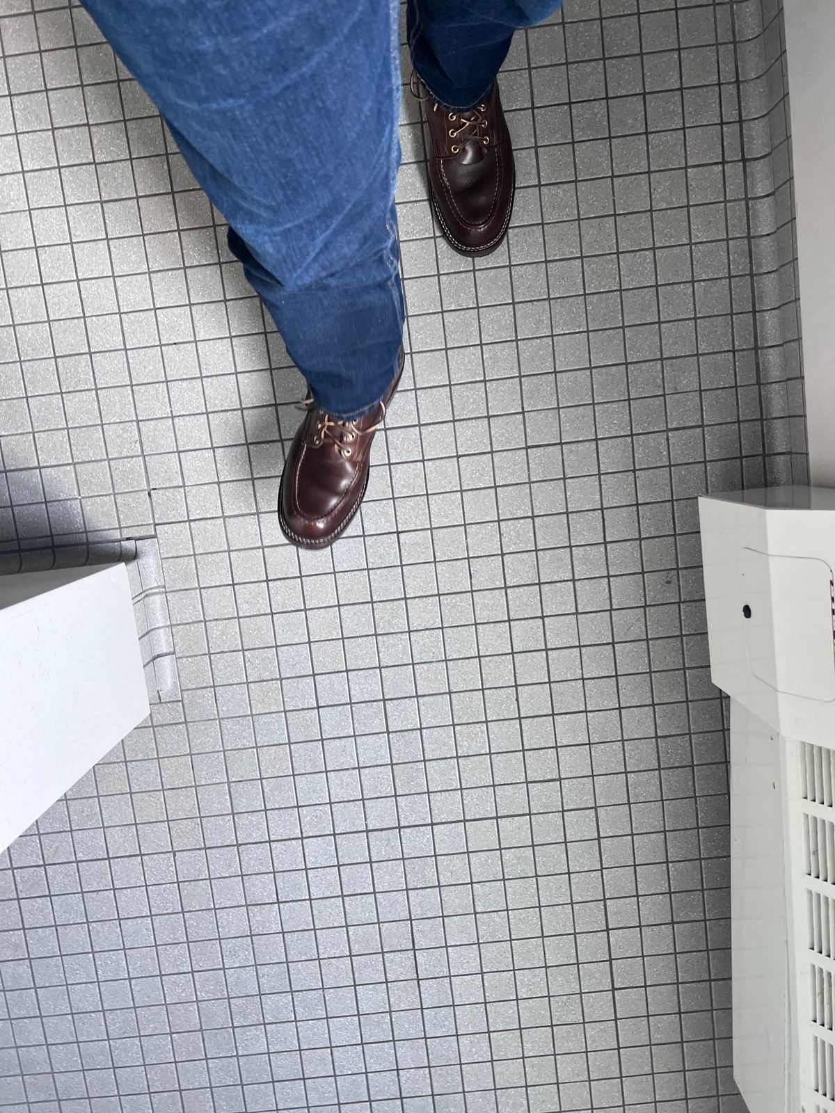 Photo by Snailchang on October 9, 2024 of the Nicks Moc Toe in Horween Brown Chromexcel.
