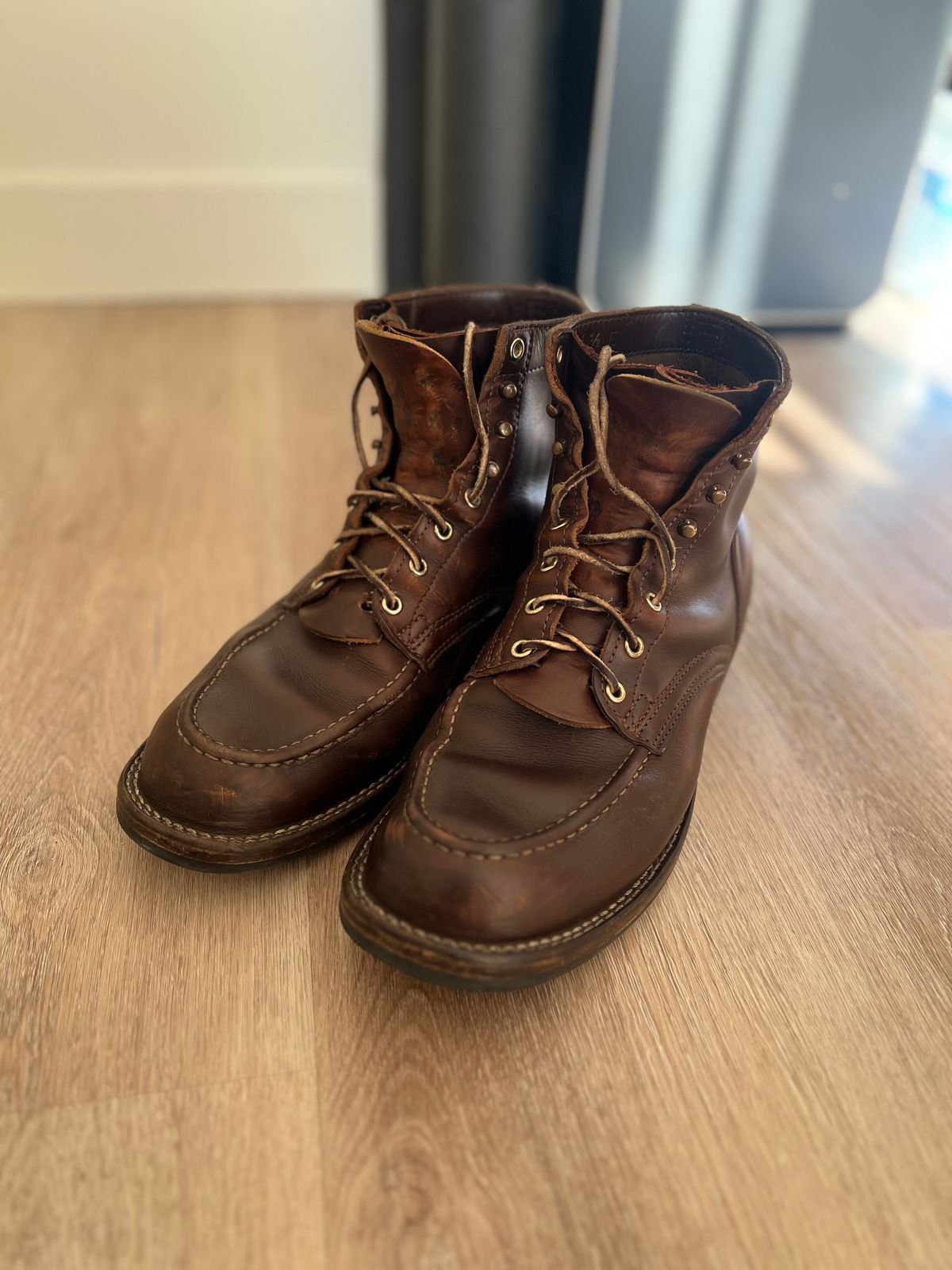 Photo by Snailchang on September 12, 2025 of the Nicks Moc Toe in Horween Brown Chromexcel.