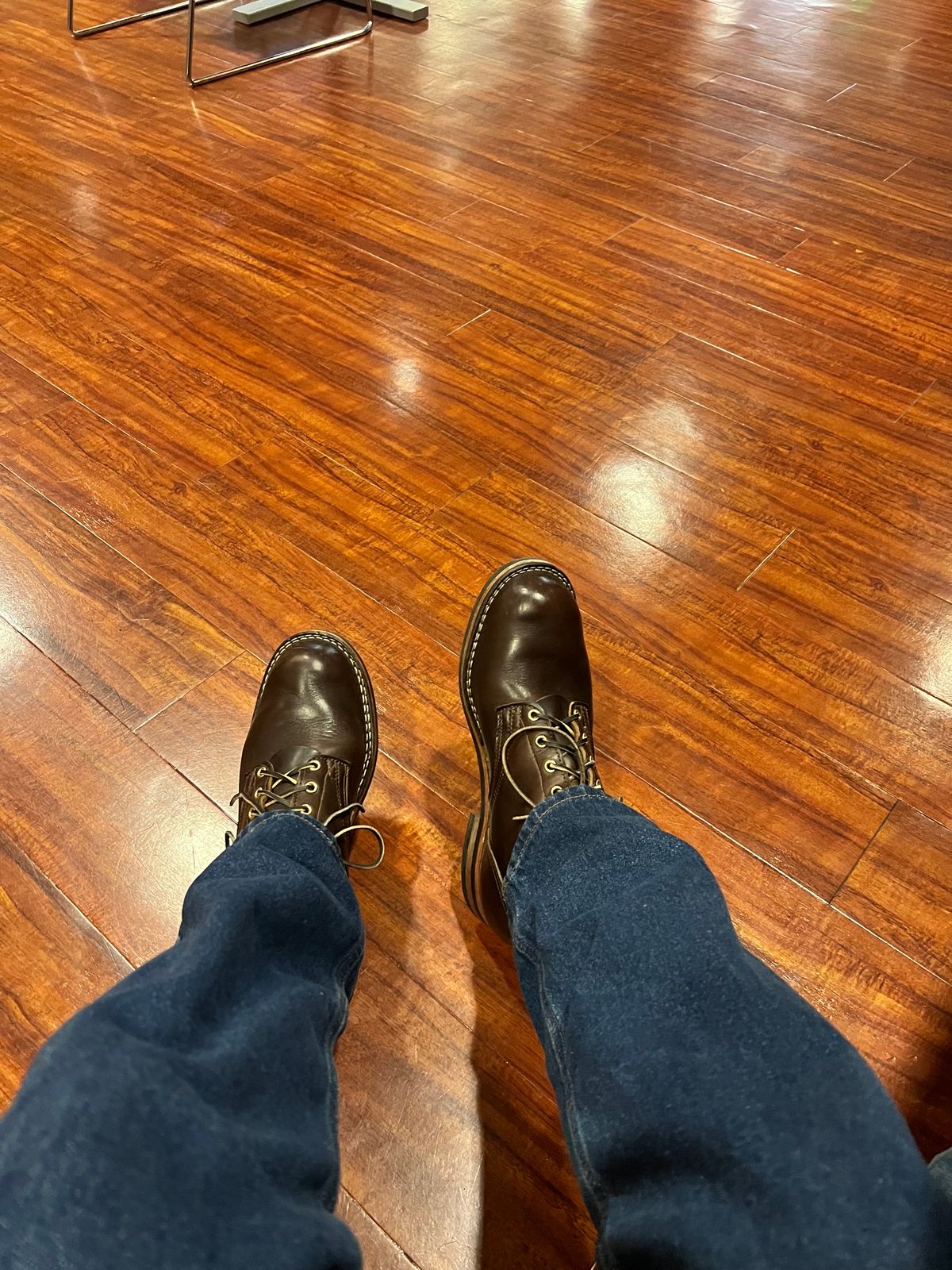 Photo by Snailchang on January 28, 2024 of the Nicks Falcon in Horween Brown Chromexcel.