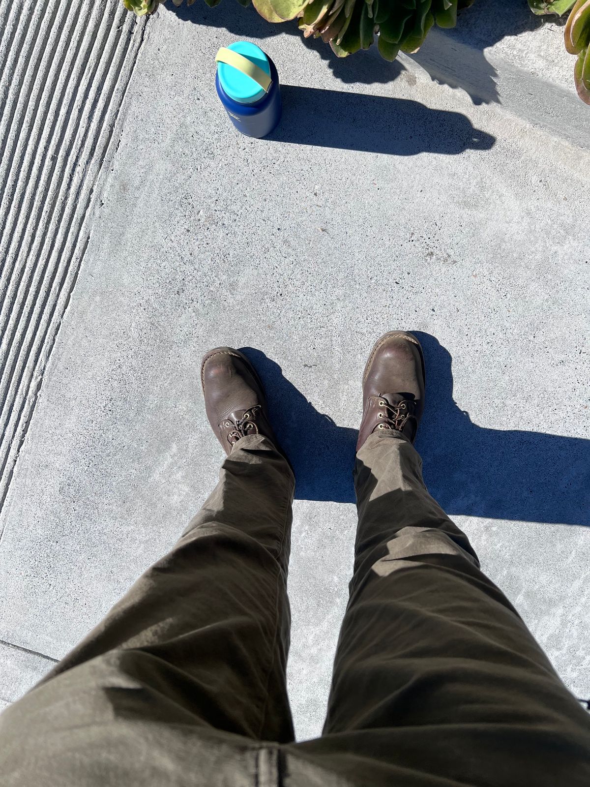 Photo by Snailchang on October 19, 2024 of the Nicks Falcon in Horween Brown Chromexcel.