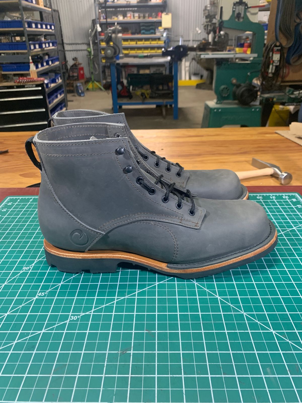 Photo by areith800 on October 5, 2022 of the Origin The Coronado Boot in Slate Waxed Pull Up.