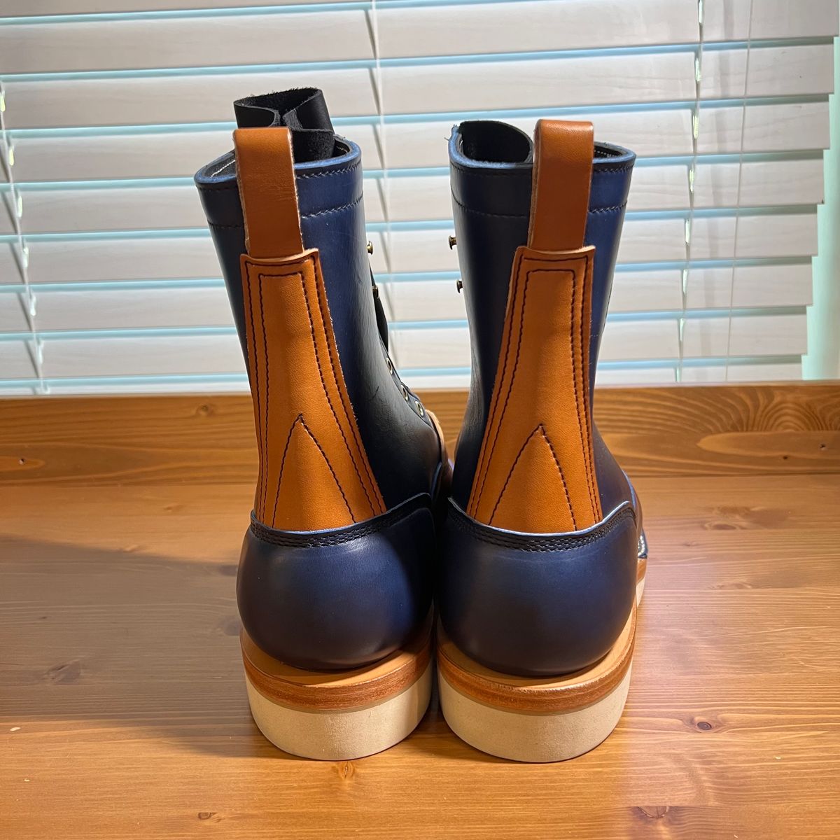 Photo by judgewedge on October 10, 2023 of the Frank's Boots Rainier in Wickett & Craig Tan English Bridle.