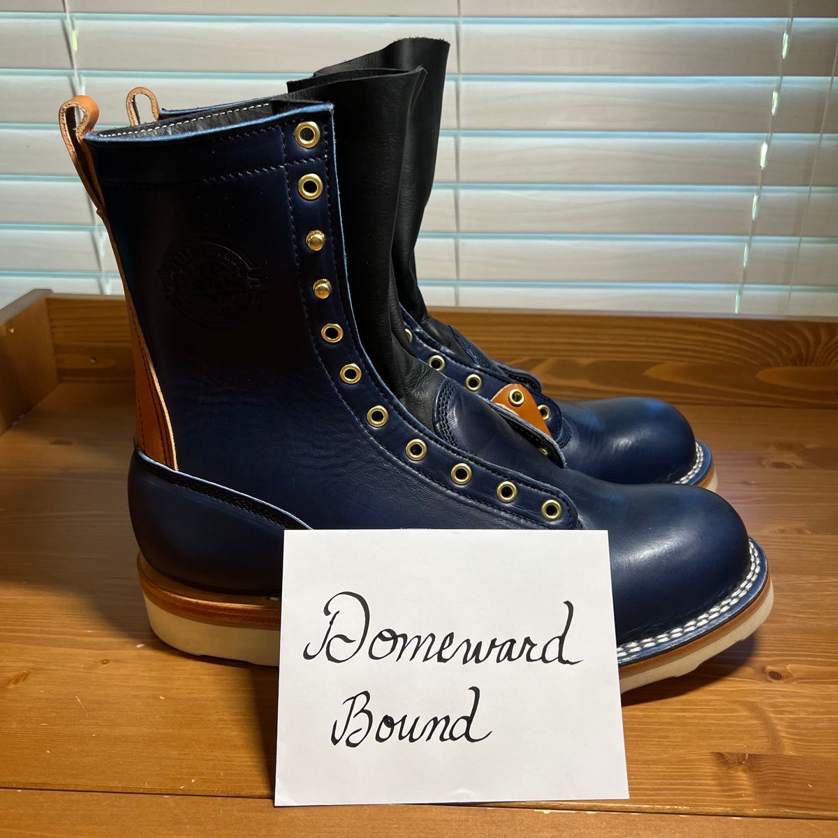 Photo by judgewedge on October 10, 2023 of the Frank's Boots Rainier in Wickett & Craig Tan English Bridle.