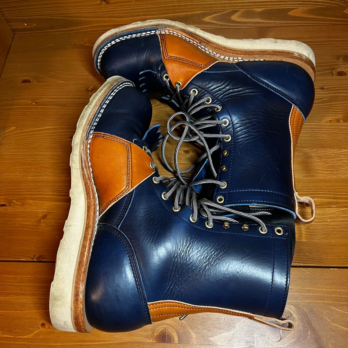 Photo by judgewedge on November 6, 2023 of the Frank's Boots Rainier in Wickett & Craig Tan English Bridle.
