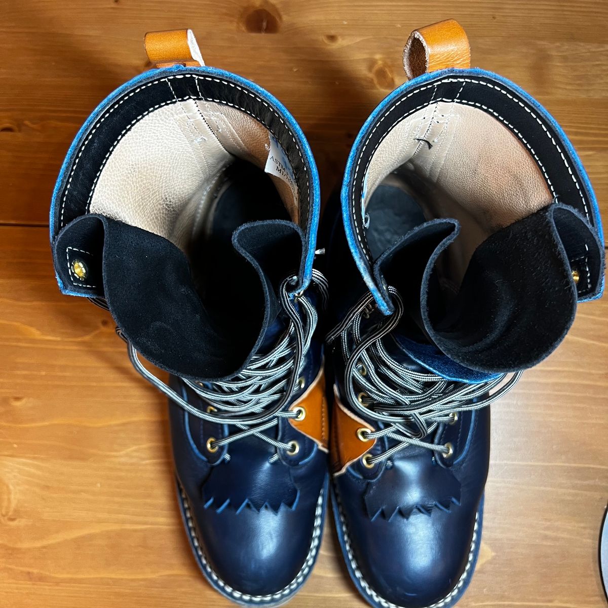 Photo by judgewedge on November 6, 2023 of the Frank's Boots Rainier in Wickett & Craig Tan English Bridle.
