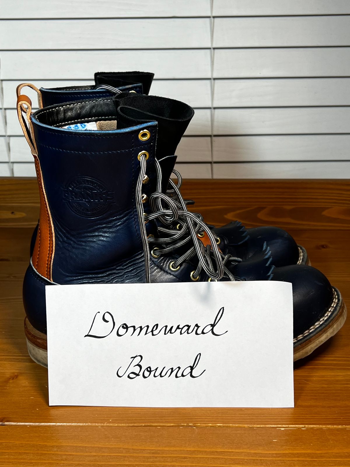 Photo by judgewedge on December 6, 2023 of the Frank's Boots Rainier in Wickett & Craig Tan English Bridle.