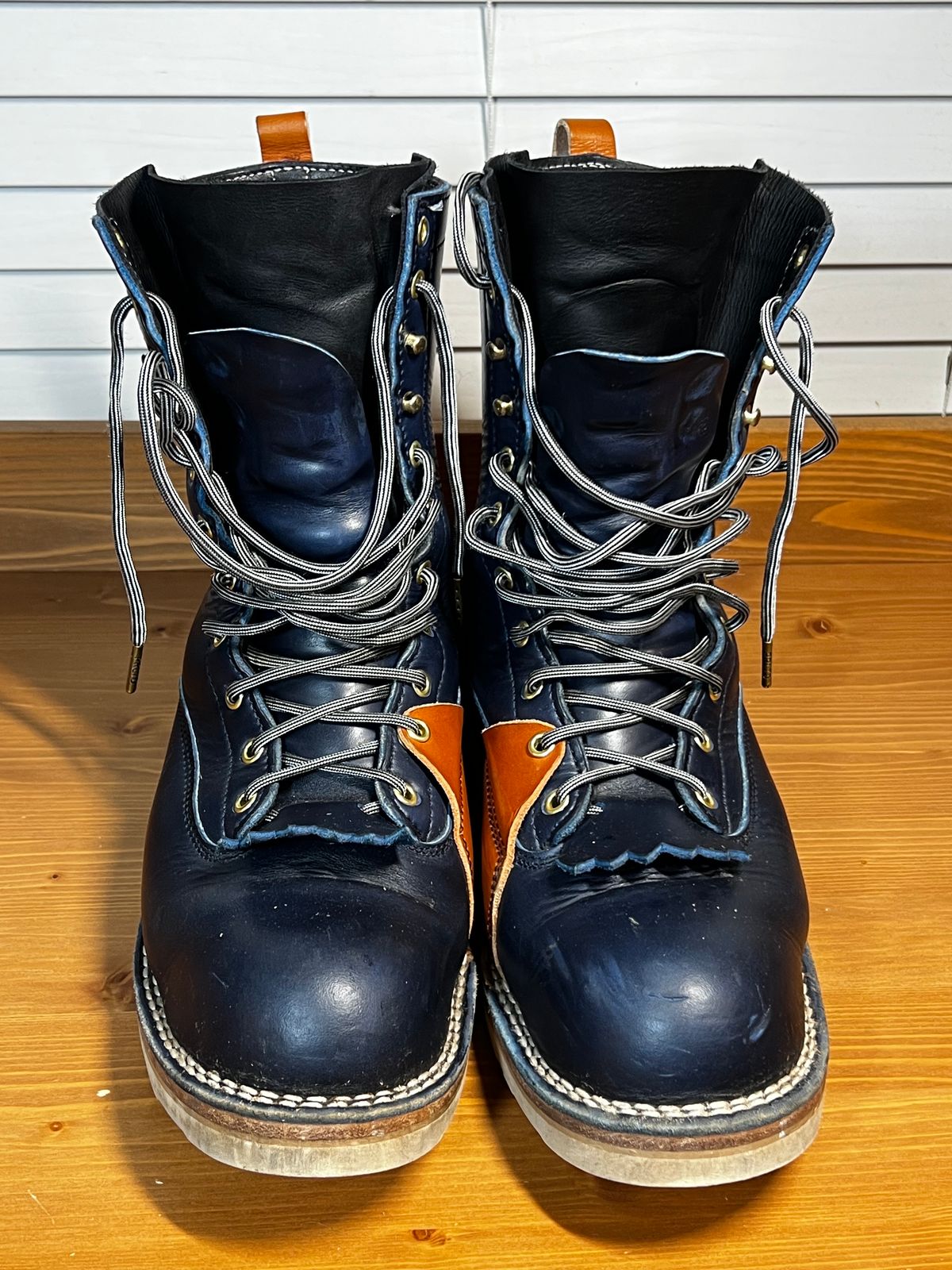 Photo by judgewedge on December 6, 2023 of the Frank's Boots Rainier in Wickett & Craig Tan English Bridle.