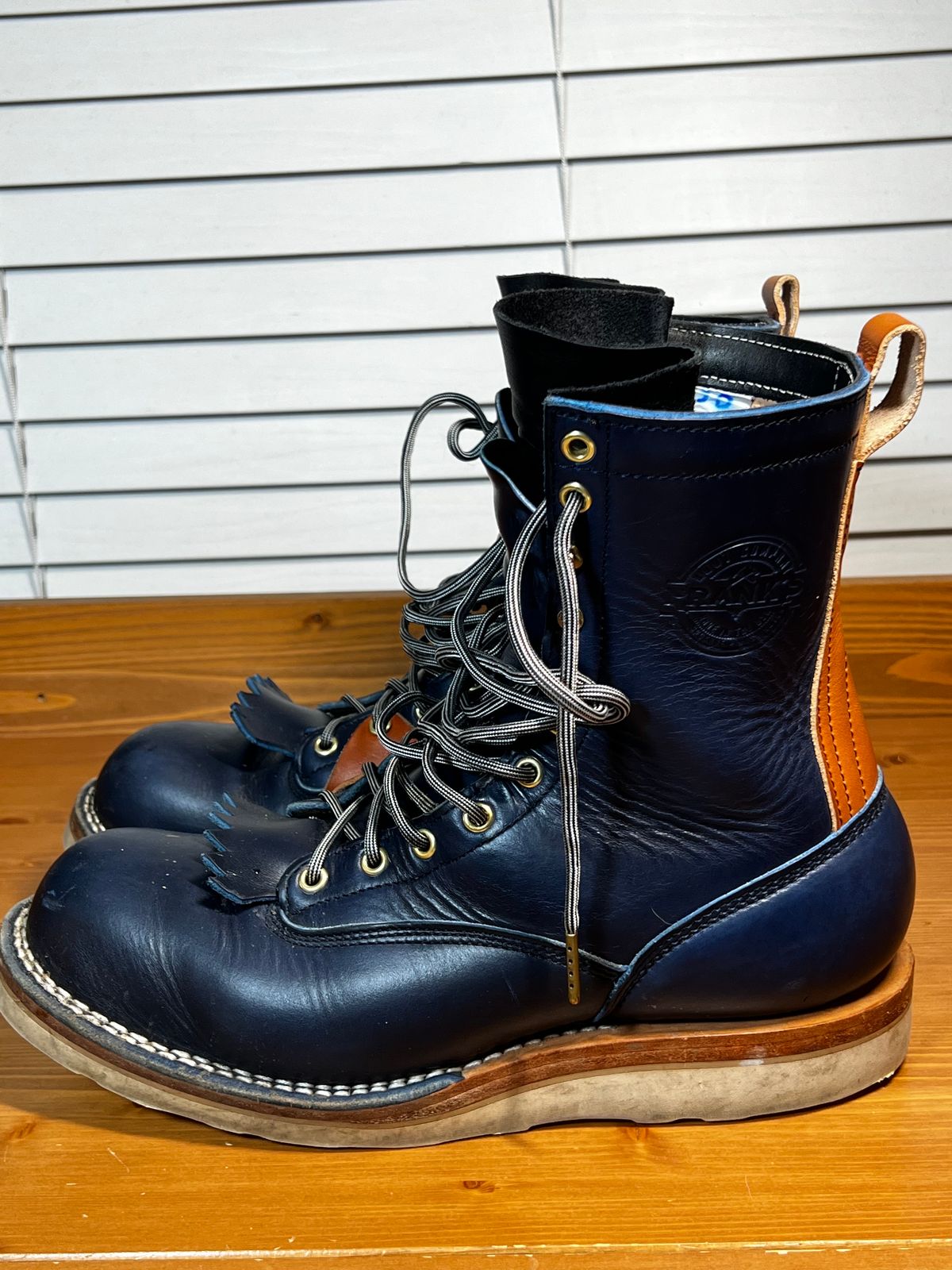 Photo by judgewedge on December 6, 2023 of the Frank's Boots Rainier in Wickett & Craig Tan English Bridle.