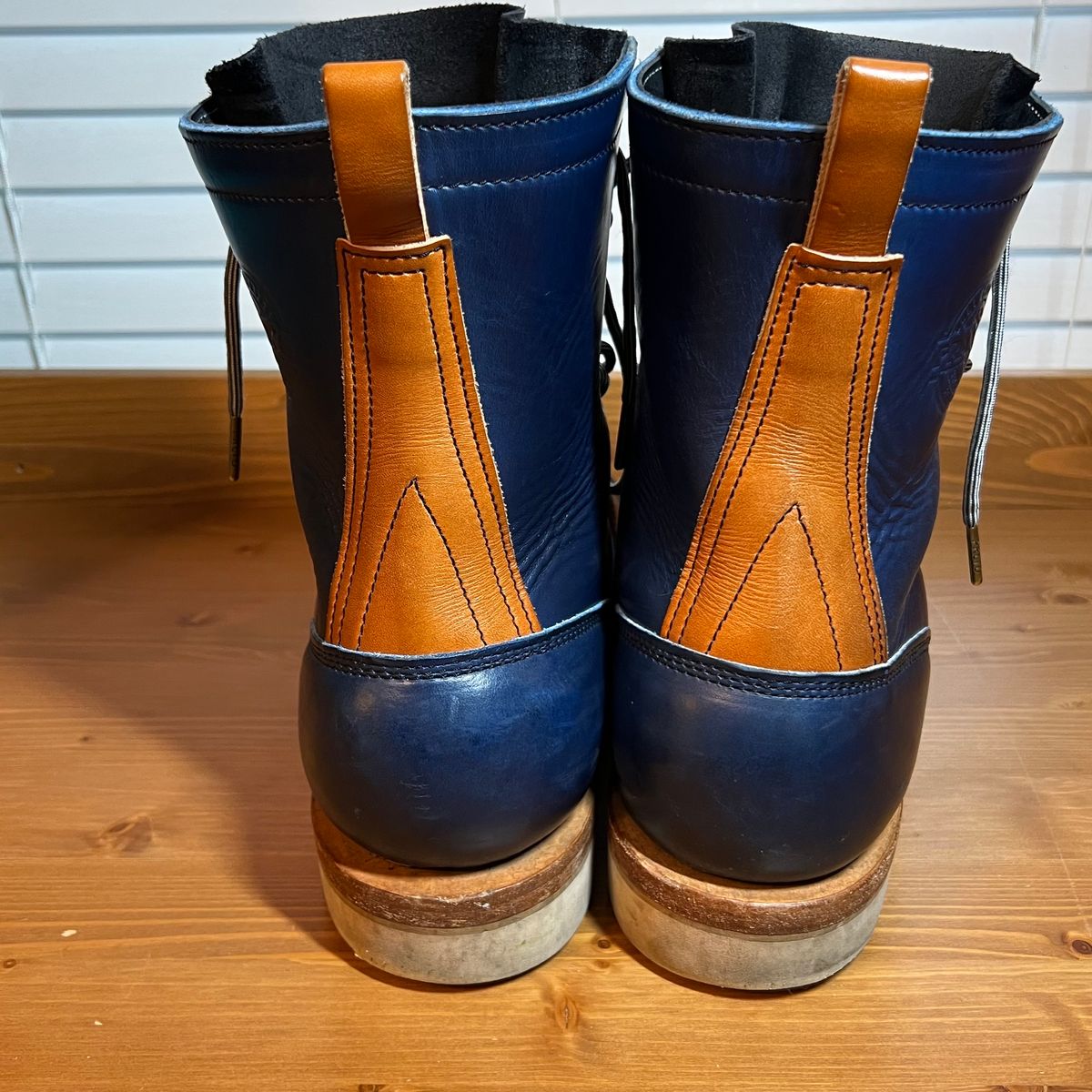 Photo by judgewedge on January 3, 2024 of the Frank's Boots Rainier in Wickett & Craig Tan English Bridle.