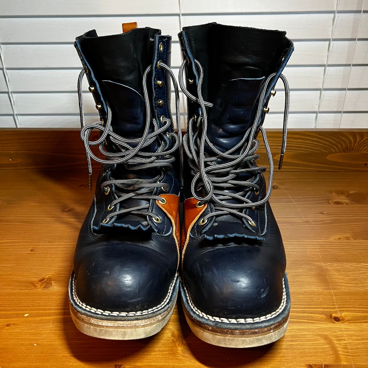 Photo by judgewedge on January 3, 2024 of the Frank's Boots Rainier in Wickett & Craig Tan English Bridle.
