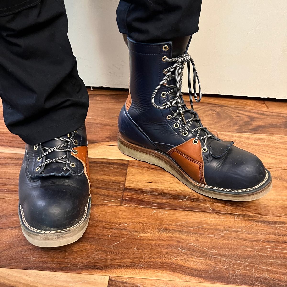 Photo by judgewedge on February 5, 2024 of the Frank's Boots Rainier in Wickett & Craig Tan English Bridle.