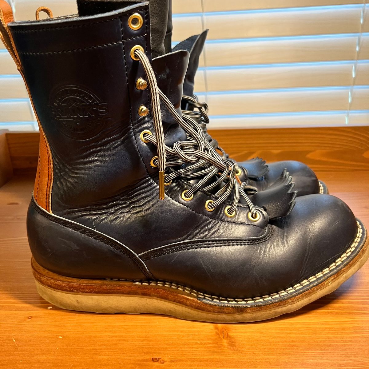 Photo by judgewedge on February 5, 2024 of the Frank's Boots Rainier in Wickett & Craig Tan English Bridle.