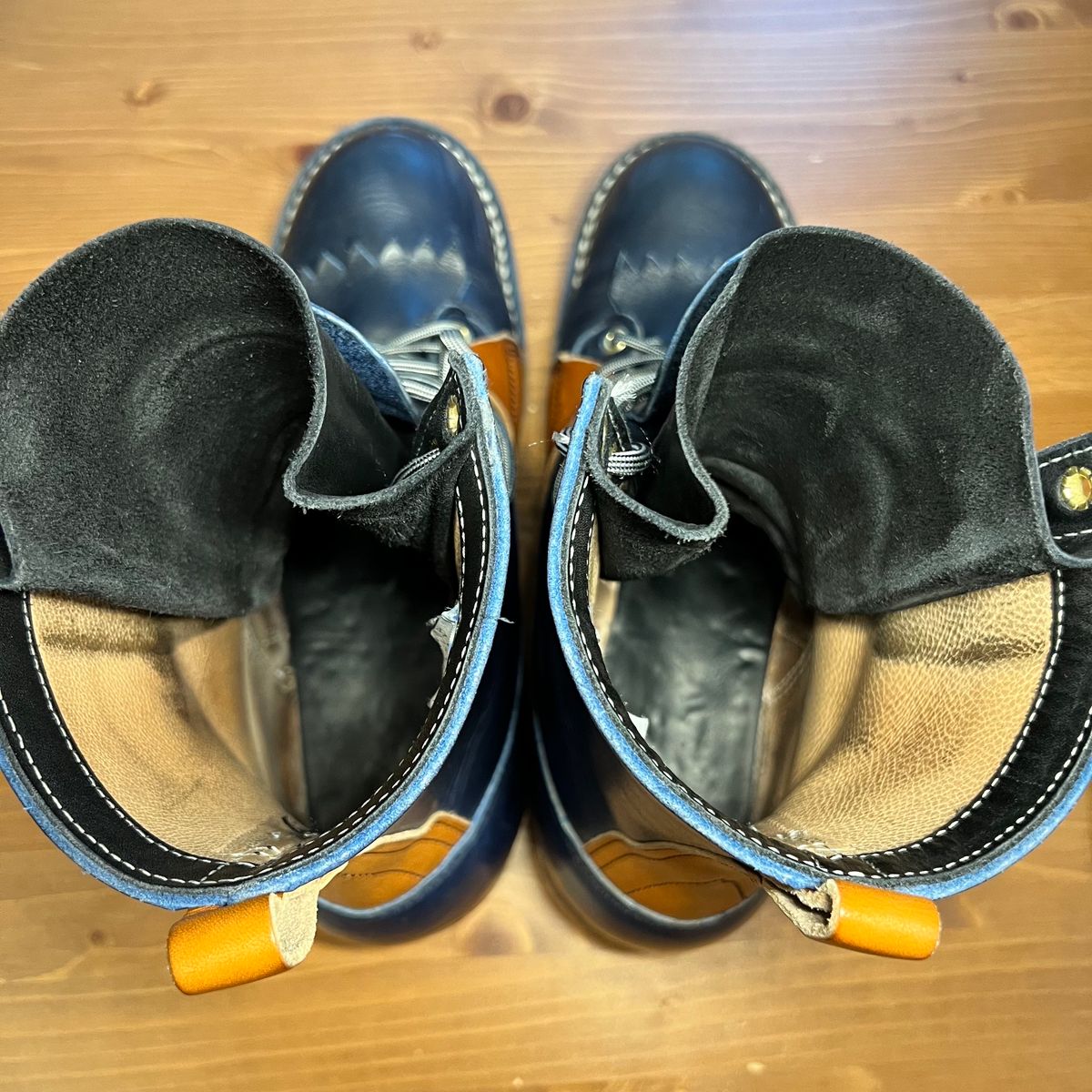 Photo by judgewedge on February 5, 2024 of the Frank's Boots Rainier in Wickett & Craig Tan English Bridle.