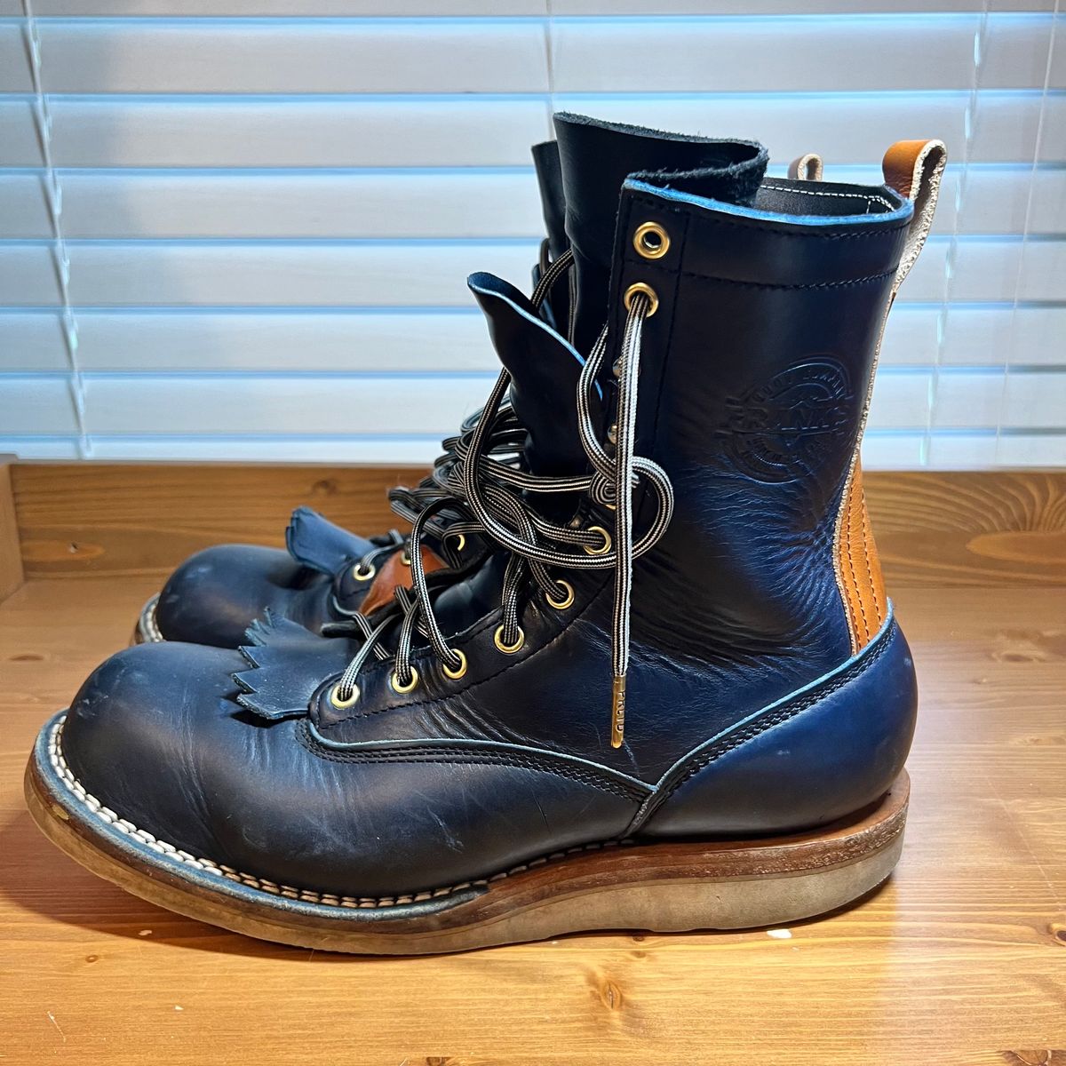 Photo by judgewedge on March 4, 2024 of the Frank's Boots Rainier in Wickett & Craig Tan English Bridle.