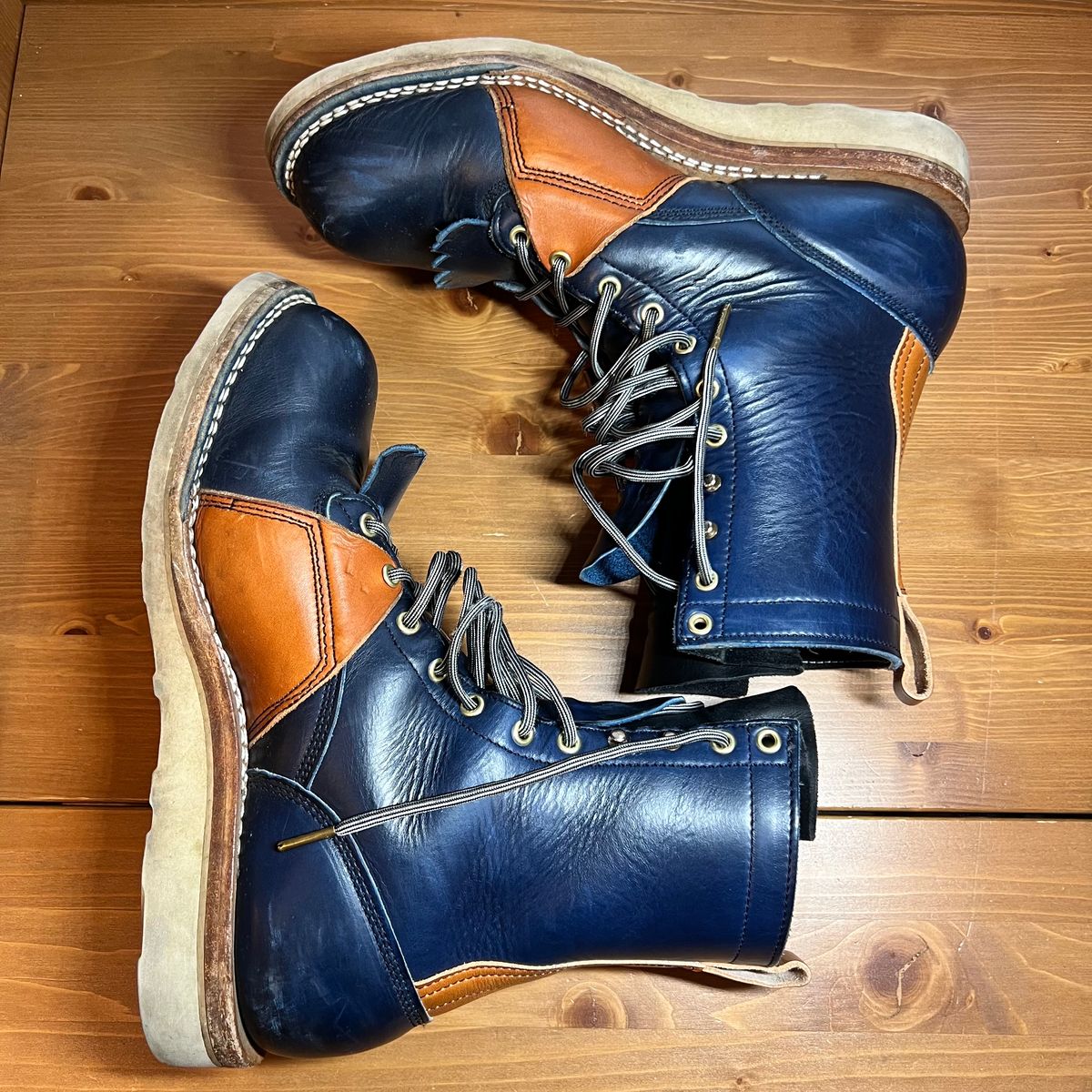 Photo by judgewedge on March 4, 2024 of the Frank's Boots Rainier in Wickett & Craig Tan English Bridle.