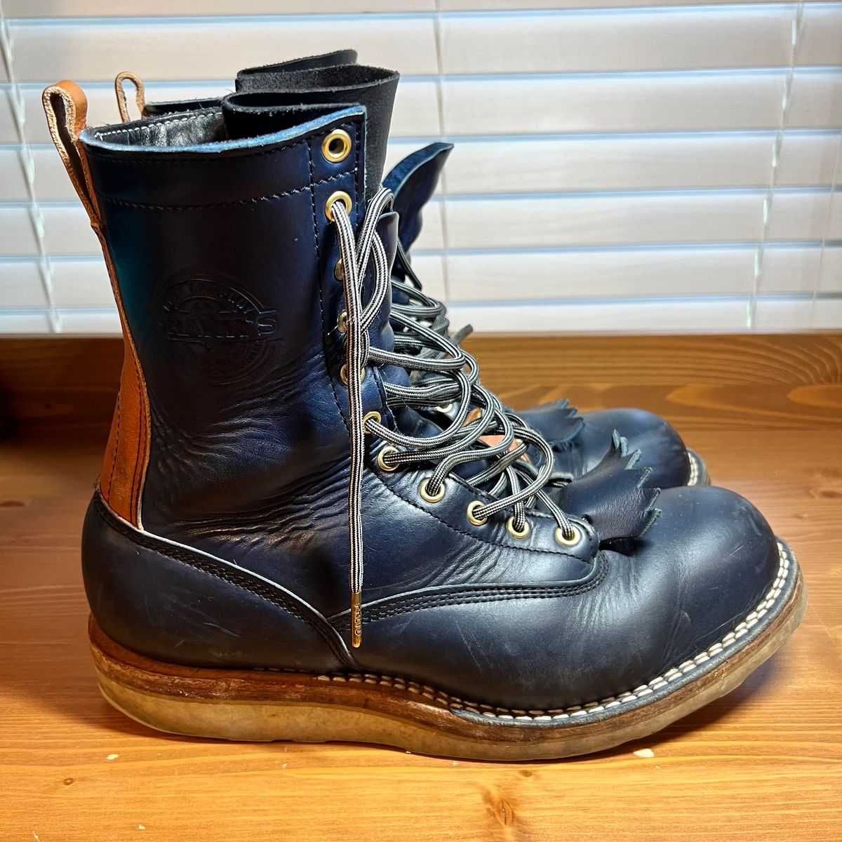 Photo by judgewedge on March 4, 2024 of the Frank's Boots Rainier in Wickett & Craig Tan English Bridle.