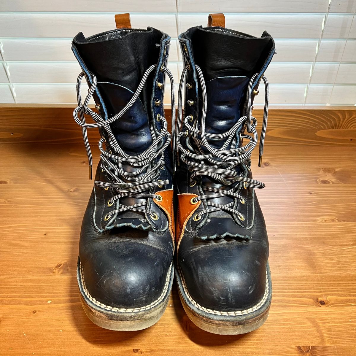 Photo by judgewedge on April 3, 2024 of the Frank's Boots Rainier in Wickett & Craig Tan English Bridle.