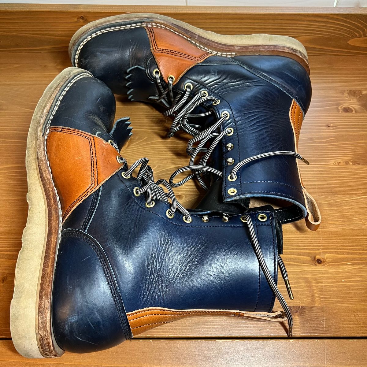Photo by judgewedge on April 3, 2024 of the Frank's Boots Rainier in Wickett & Craig Tan English Bridle.