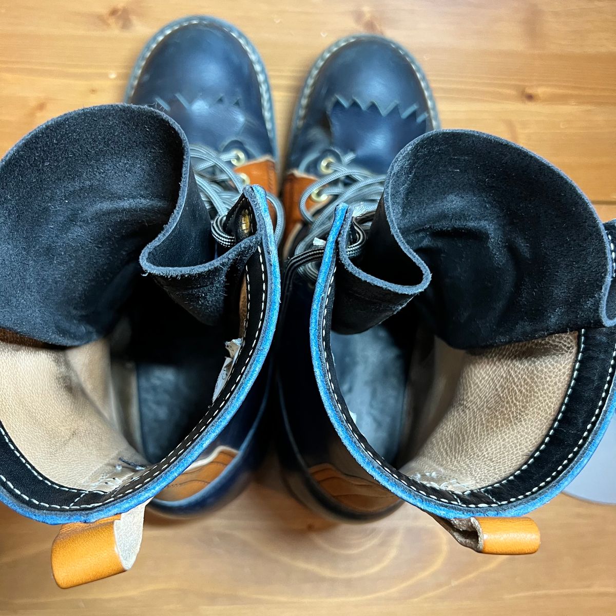 Photo by judgewedge on April 3, 2024 of the Frank's Boots Rainier in Wickett & Craig Tan English Bridle.