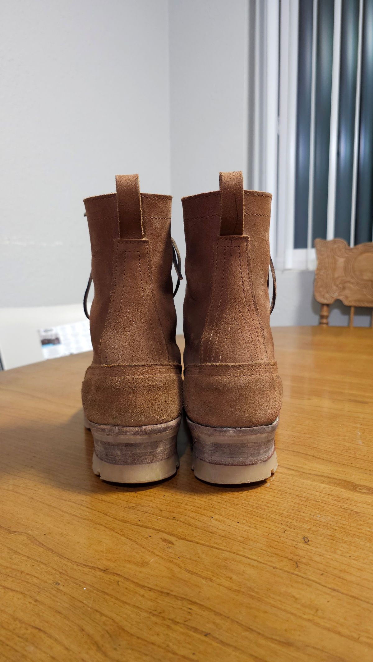 Photo by fozzie_the_bear on November 5, 2025 of the Nicks BuilderPro in Seidel 1964 Tan Roughout.