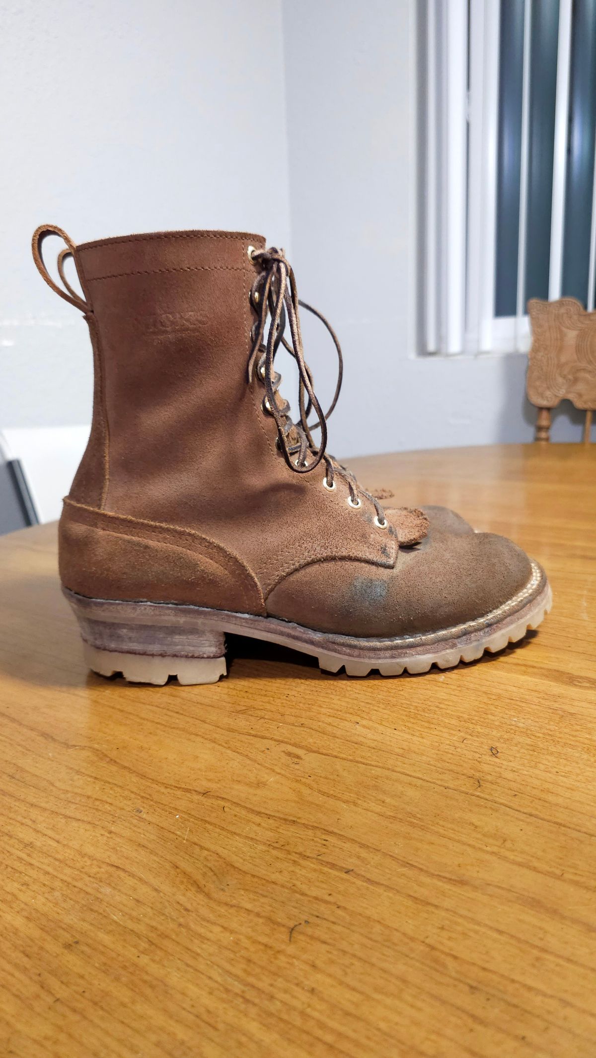 Photo by fozzie_the_bear on November 5, 2025 of the Nicks BuilderPro in Seidel 1964 Tan Roughout.