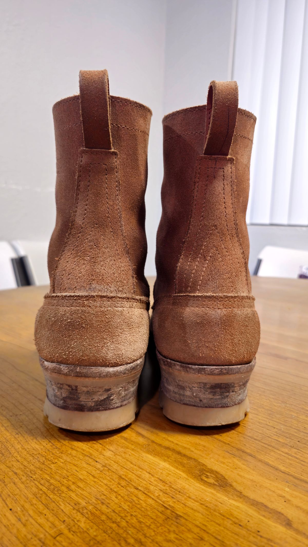 Photo by fozzie_the_bear on December 4, 2025 of the Nicks BuilderPro in Seidel 1964 Tan Roughout.