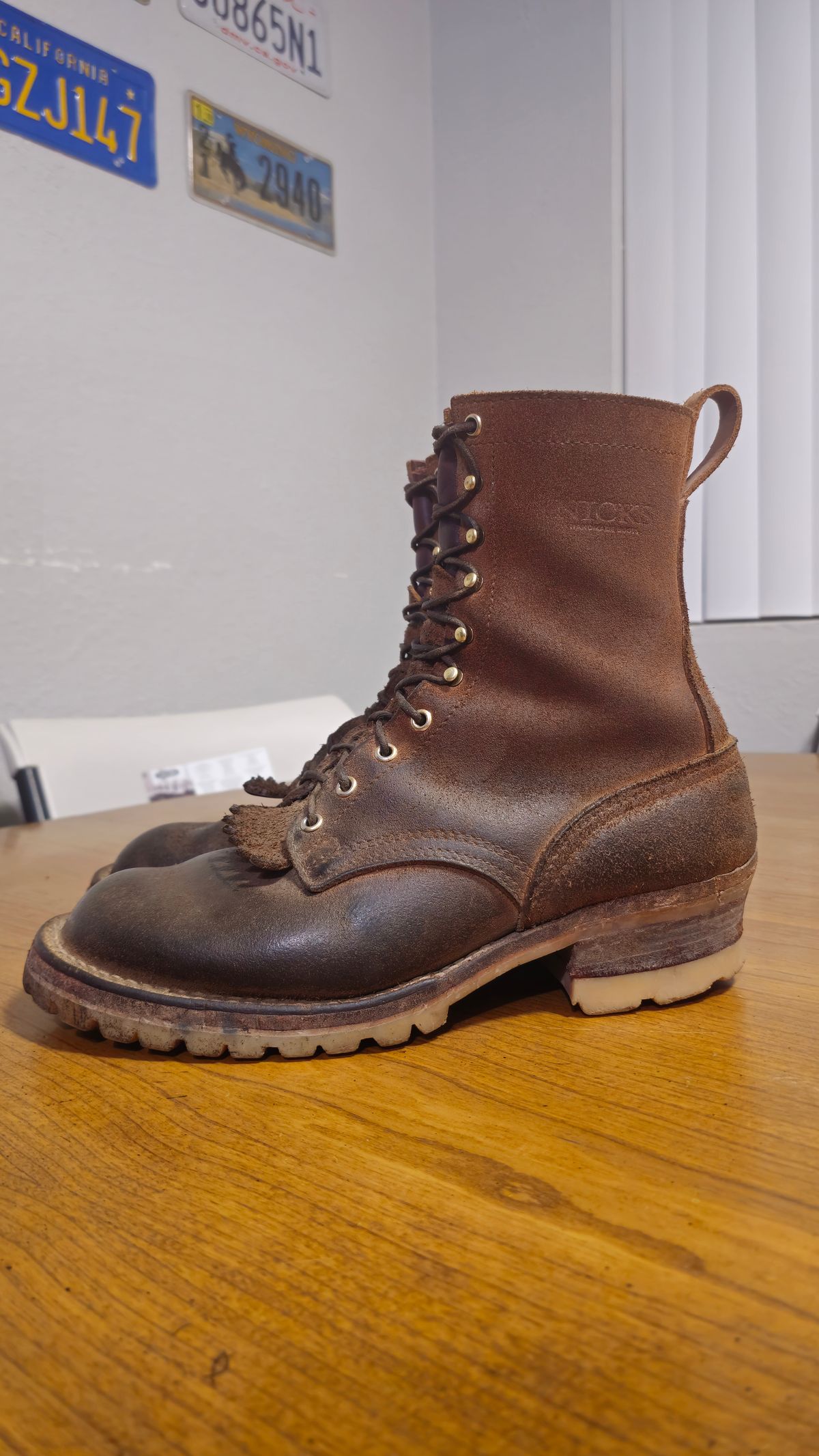 Photo by fozzie_the_bear on February 5, 2026 of the Nicks BuilderPro in Seidel 1964 Tan Roughout.