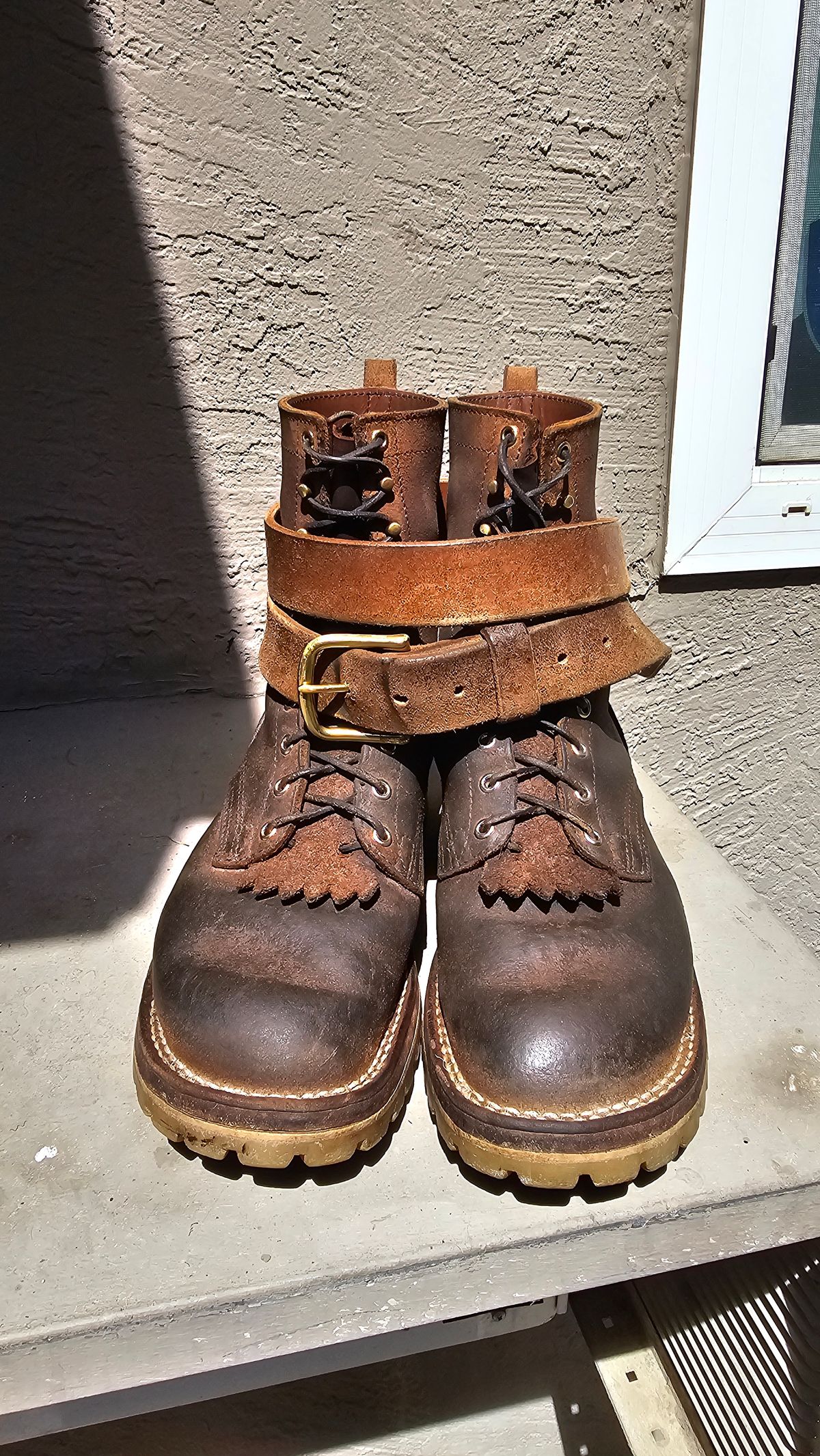 Photo by fozzie_the_bear on April 5, 2026 of the Nicks BuilderPro in Seidel 1964 Tan Roughout.