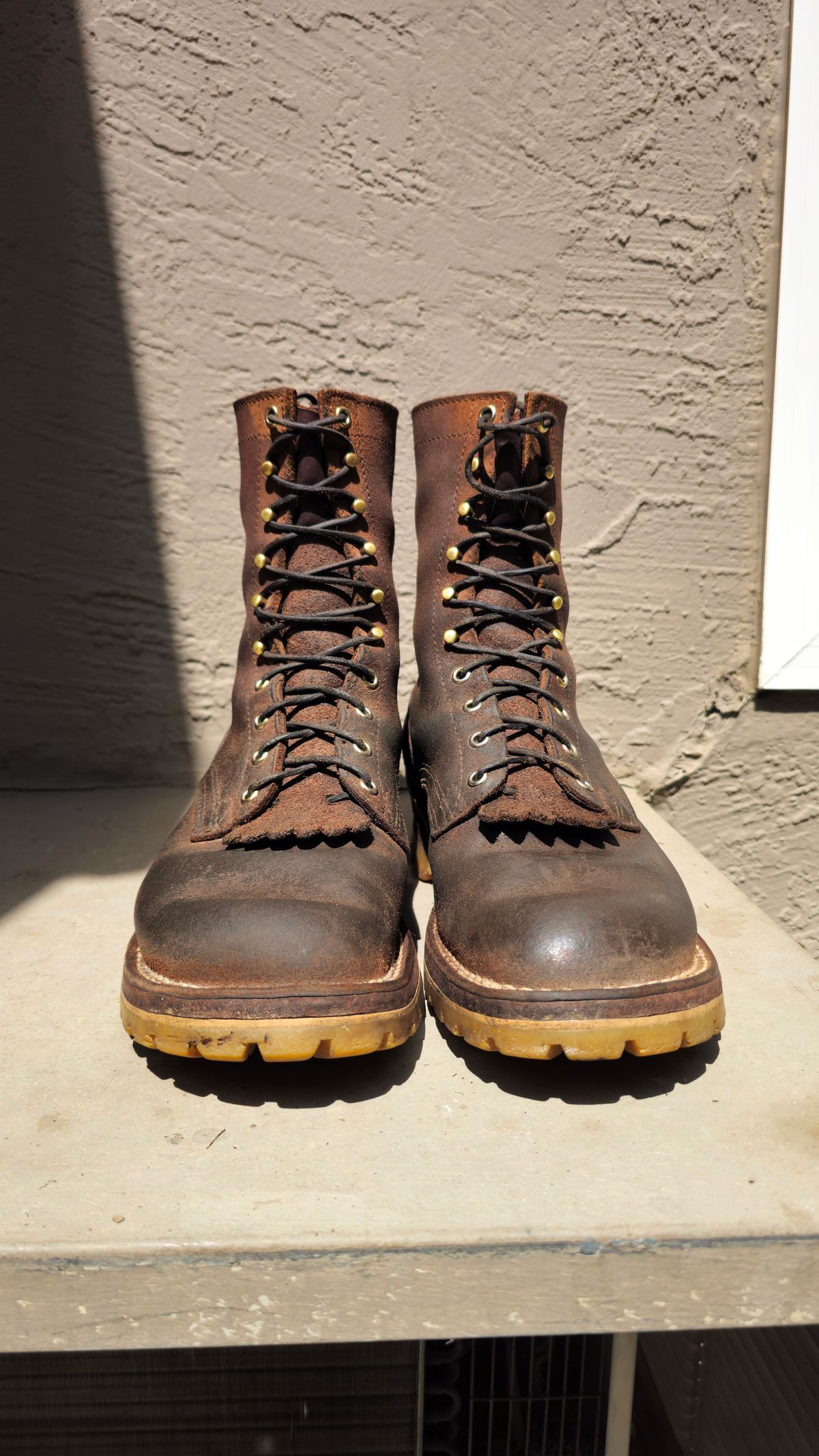 Photo by fozzie_the_bear on April 5, 2026 of the Nicks BuilderPro in Seidel 1964 Tan Roughout.