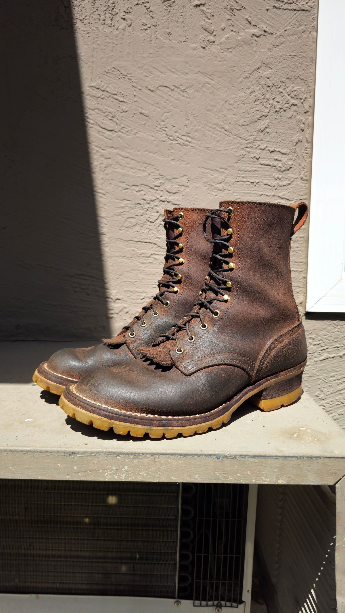 Photo by fozzie_the_bear on April 5, 2026 of the Nicks BuilderPro in Seidel 1964 Tan Roughout.