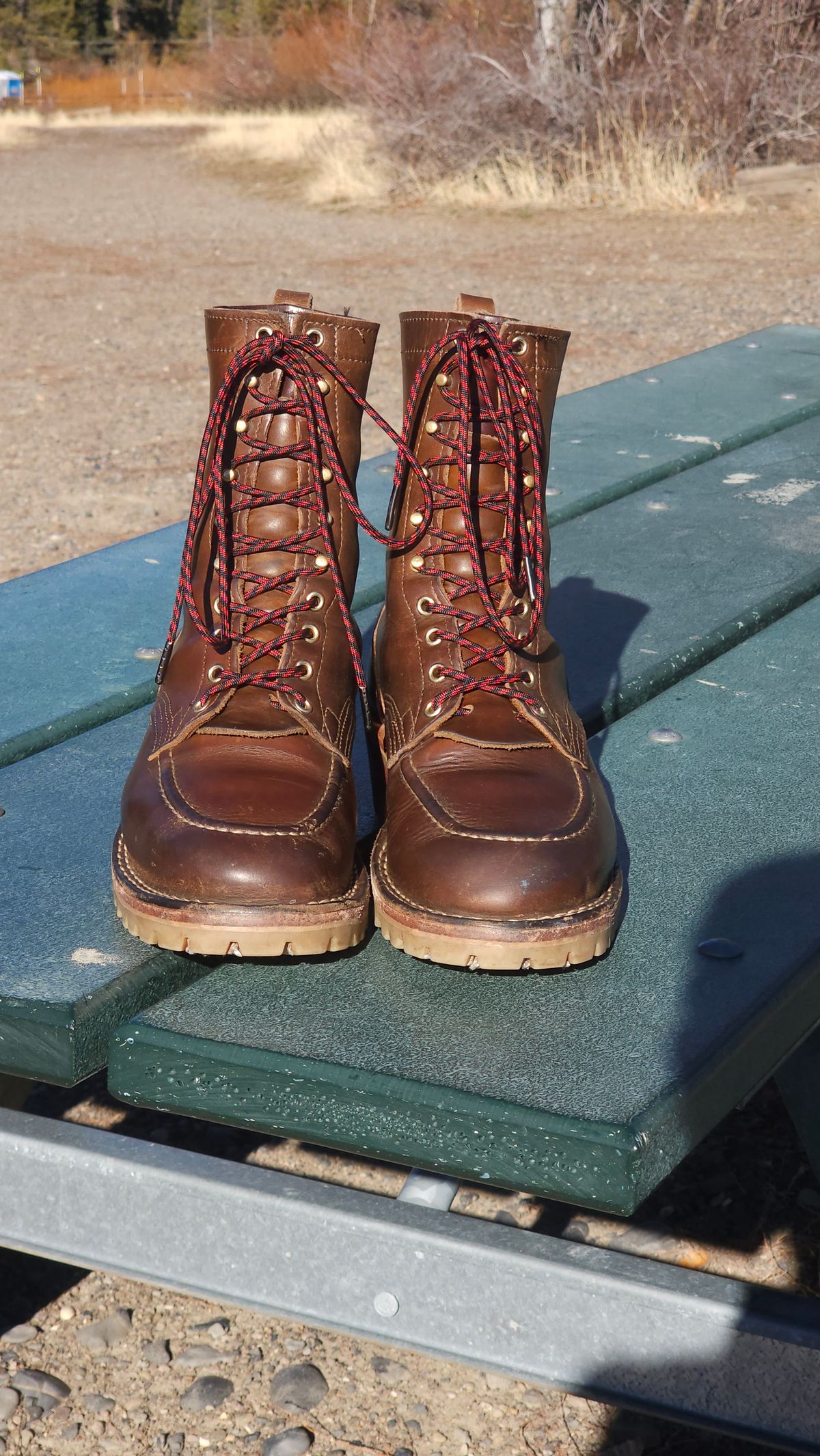 Photo by fozzie_the_bear on January 2, 2024 of the Nicks DomePro in Horween British Tan Chromexcel.