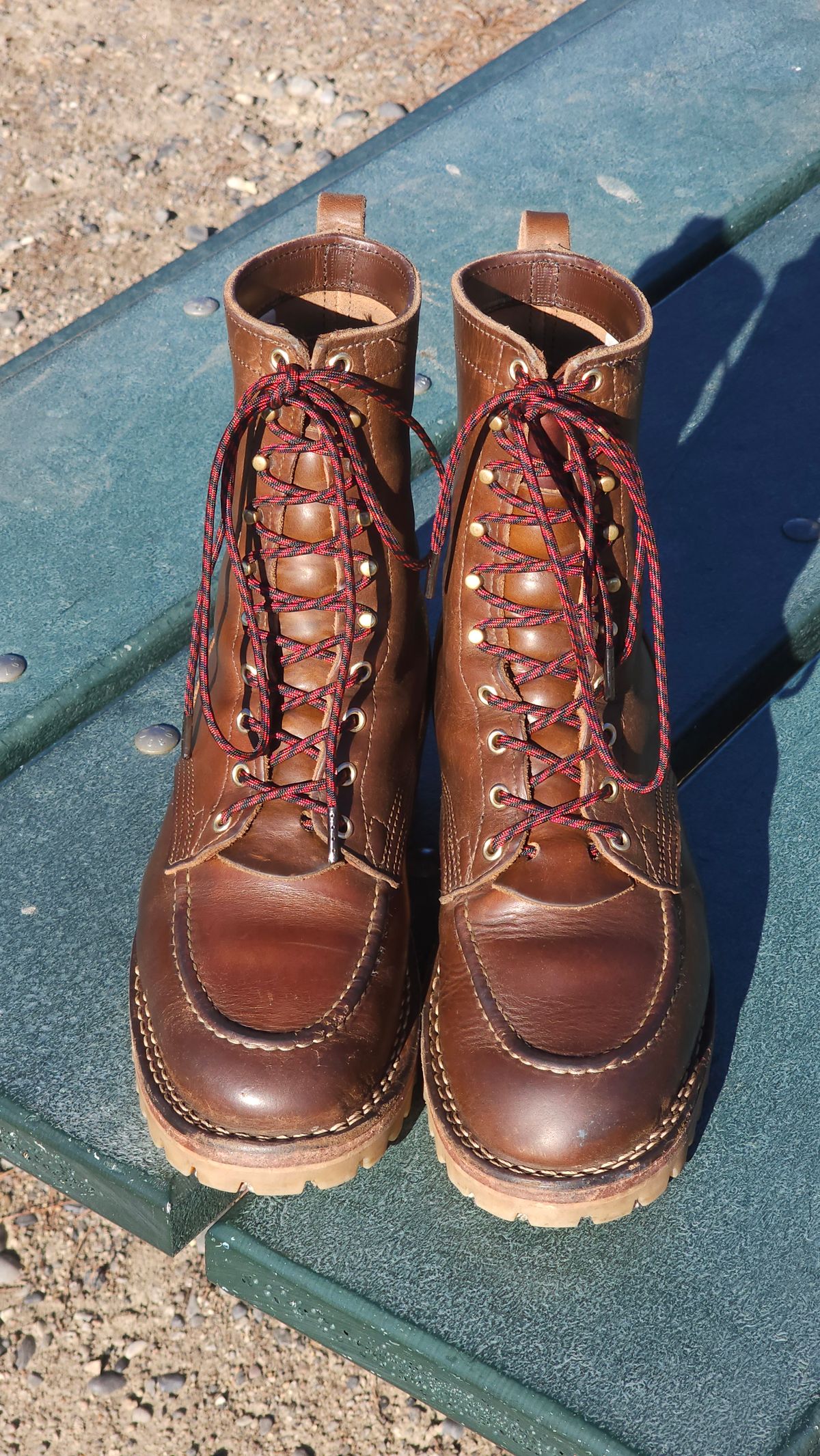 Photo by fozzie_the_bear on January 2, 2024 of the Nicks DomePro in Horween British Tan Chromexcel.
