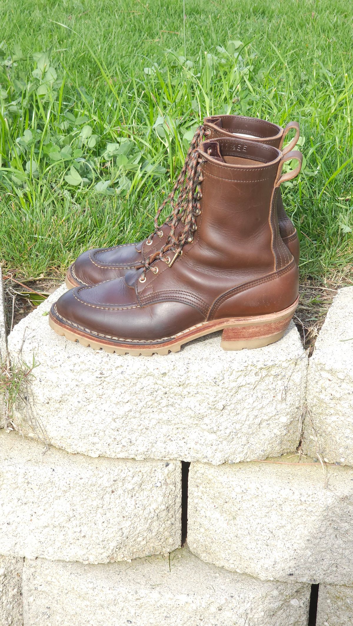 Photo by fozzie_the_bear on March 5, 2024 of the Nicks DomePro in Horween British Tan Chromexcel.