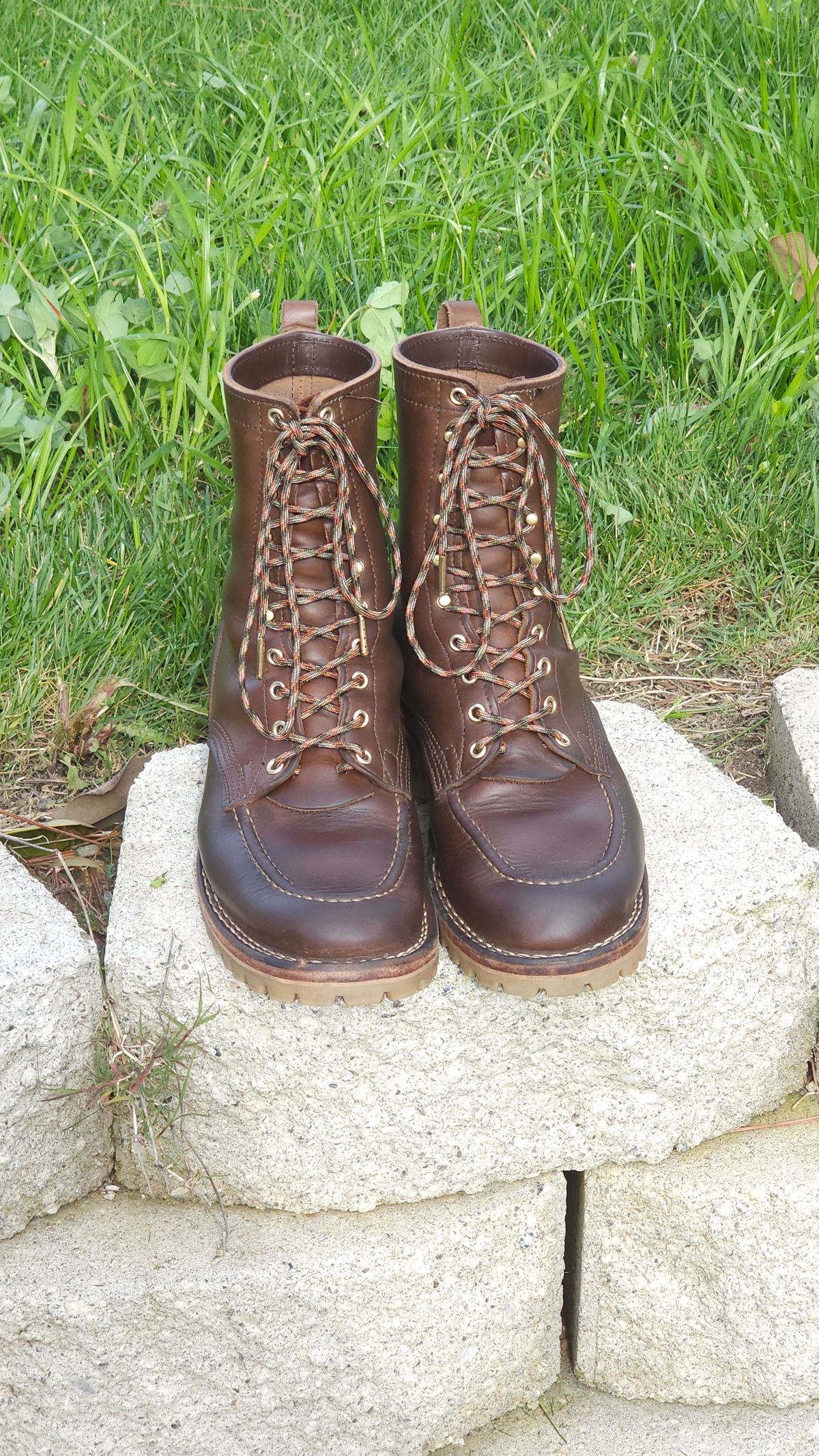 Photo by fozzie_the_bear on March 5, 2024 of the Nicks DomePro in Horween British Tan Chromexcel.