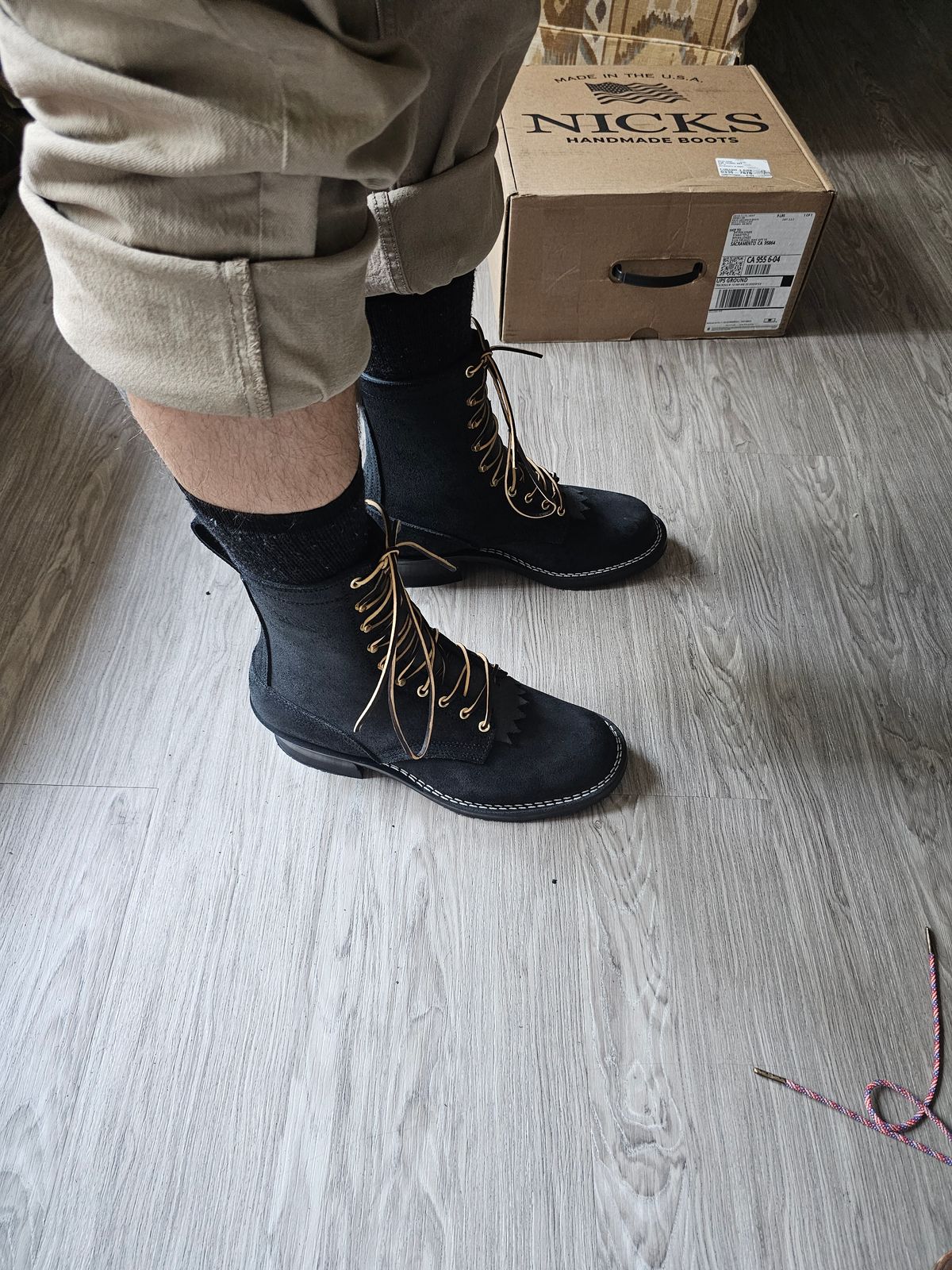 Photo by fozzie_the_bear on July 20, 2024 of the Nicks Ranger in Seidel MaxSupport Black Roughout.