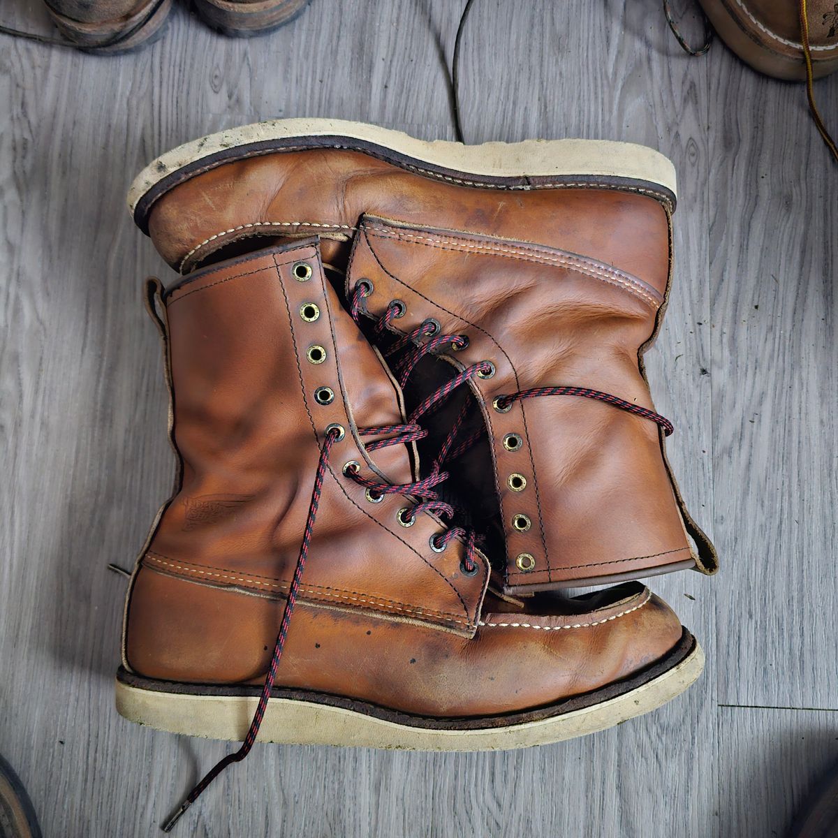 Photo by fozzie_the_bear on June 23, 2025 of the Red Wing 10877 in S.B. Foot Oro-Iginal.