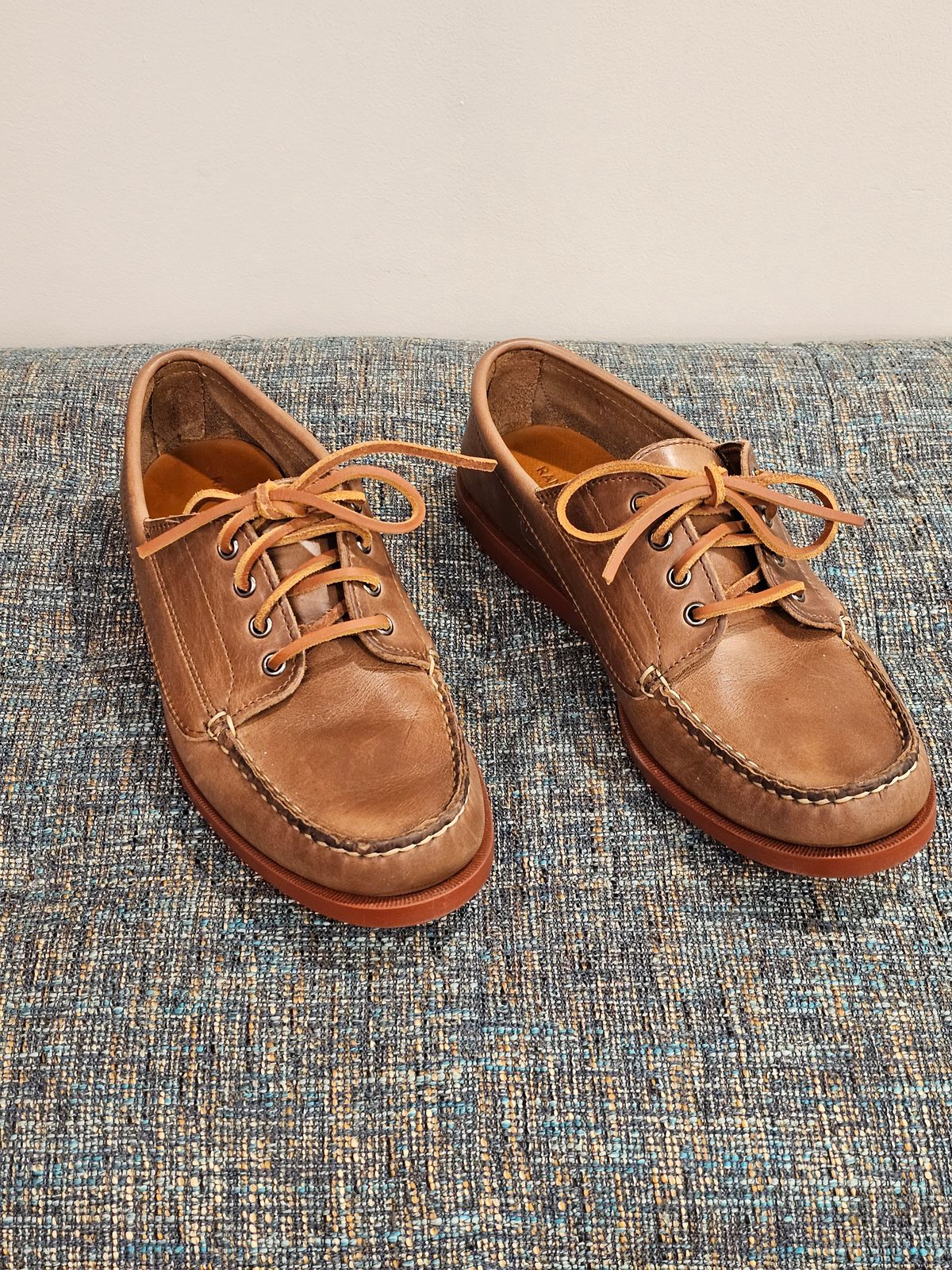 Photo by cgbaird2 on August 12, 2023 of the Rancourt & Co. Classic Ranger-Moc in Horween Natural Chromexcel.