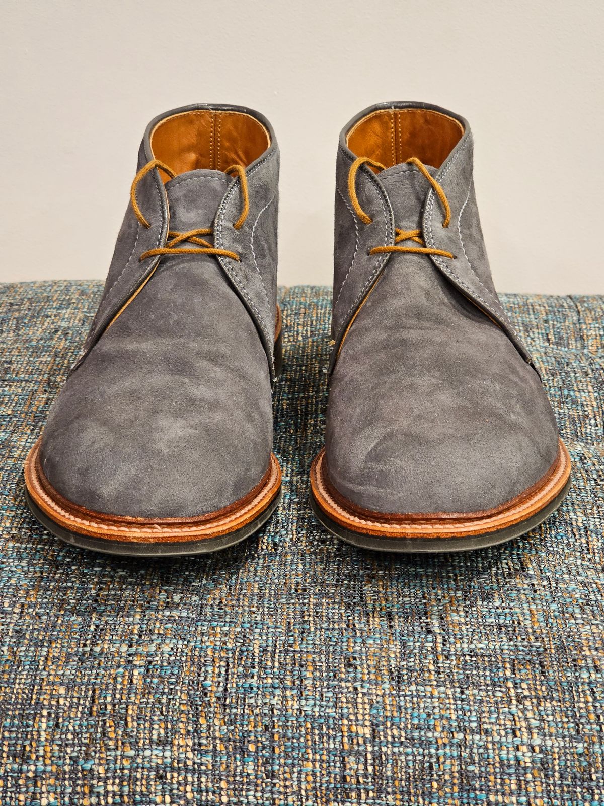 Photo by cgbaird2 on August 13, 2022 of the Alden 2-Eyelet Chukka in C.F. Stead Storm Suede.