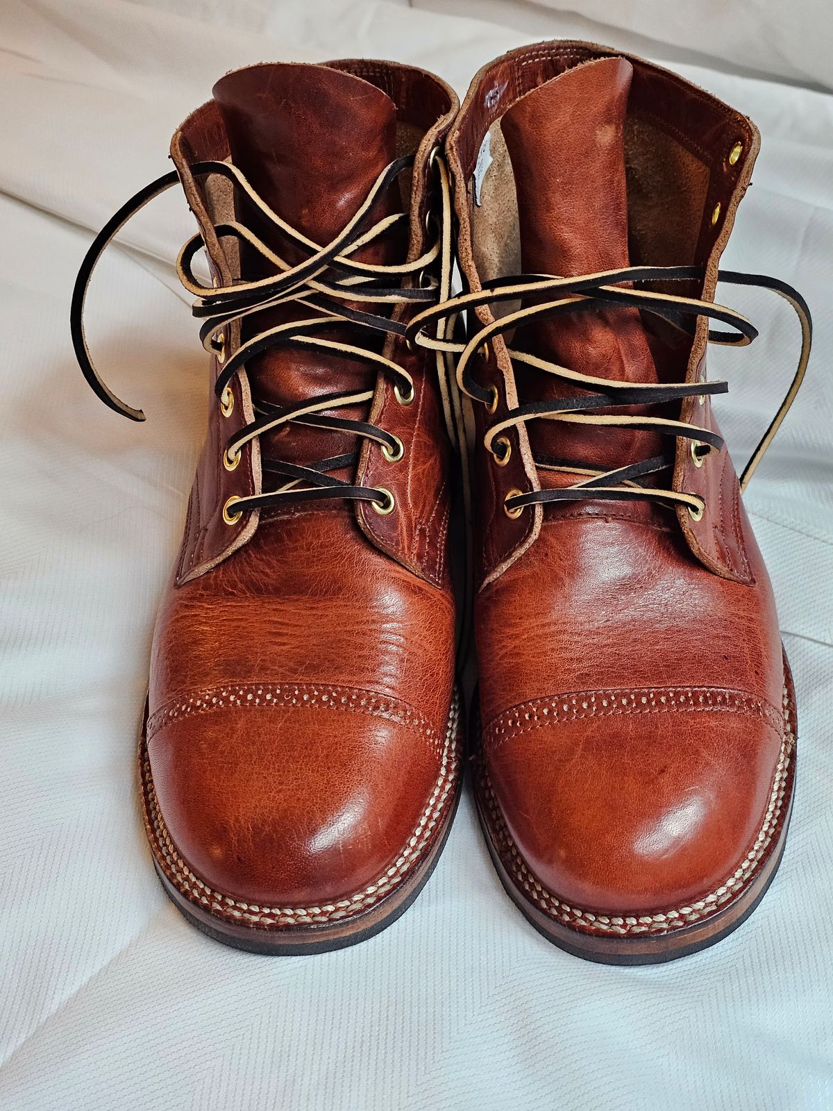 Photo by cgbaird2 on October 7, 2023 of the Viberg Service Boot BCT in Horween Spice Dublin.