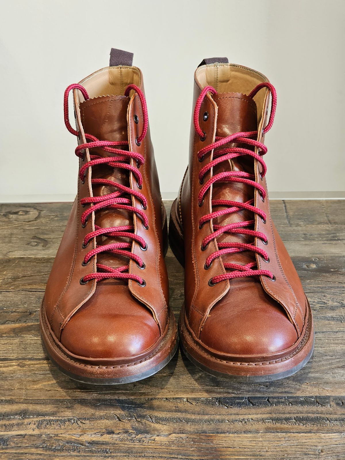 Photo by cgbaird2 on November 30, 2021 of the Tricker's Ethan Monkey Boot in Marron Calf.